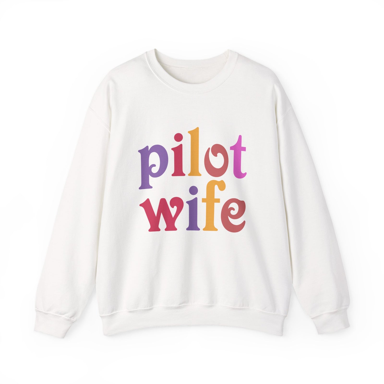 Pilot Wife Crewneck Sweatshirt - Travel Inspiring Cozy Apparel