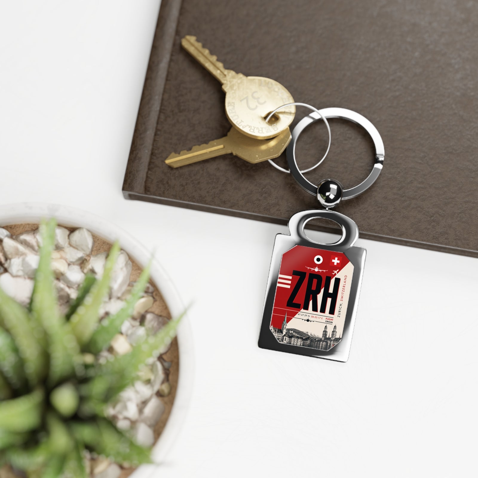 ZRH - Rectangle Keyring