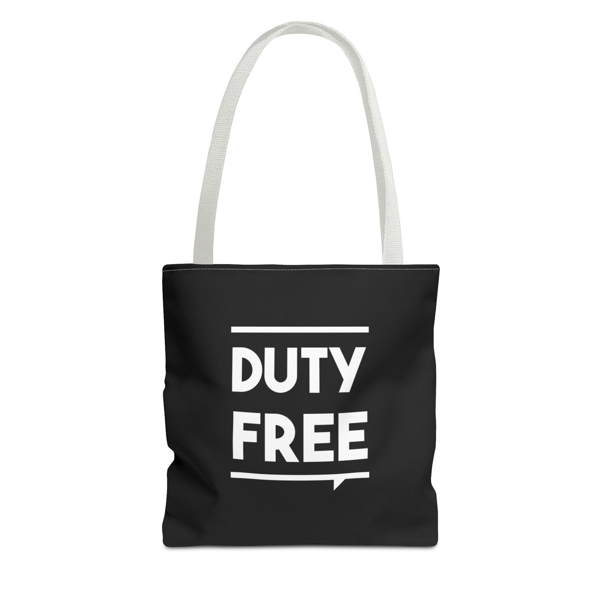 Duty Free Tote Bag — Printed Green Travel Tote