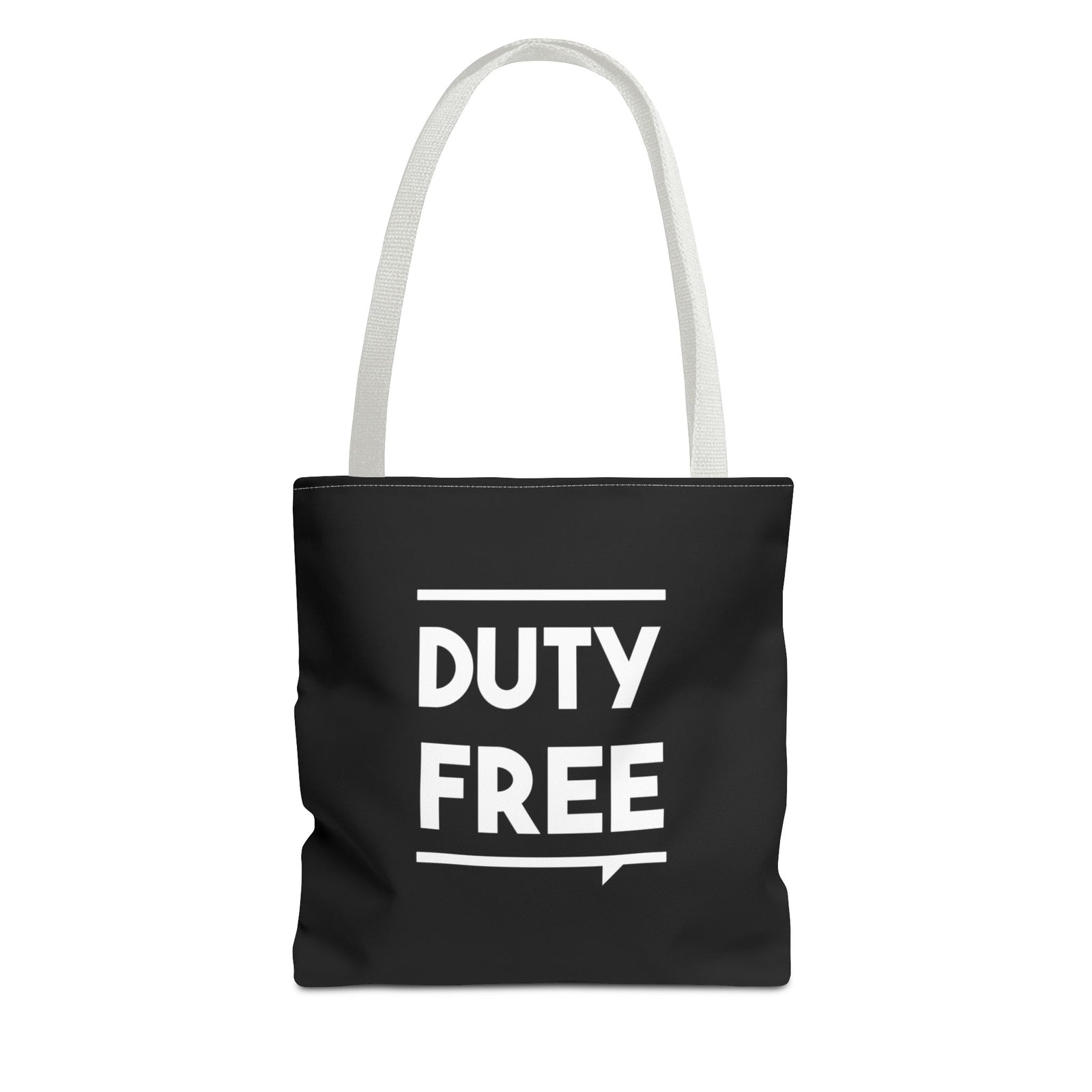 Duty Free Tote Bag — Printed Green Travel Tote