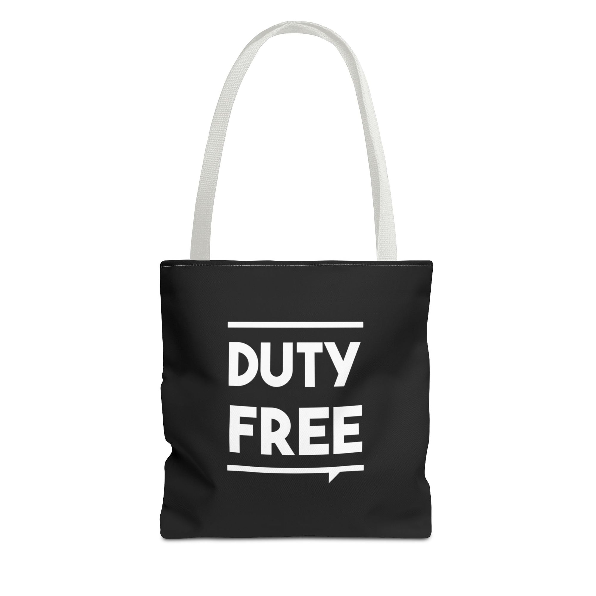Duty Free Tote Bag — Printed Green Travel Tote