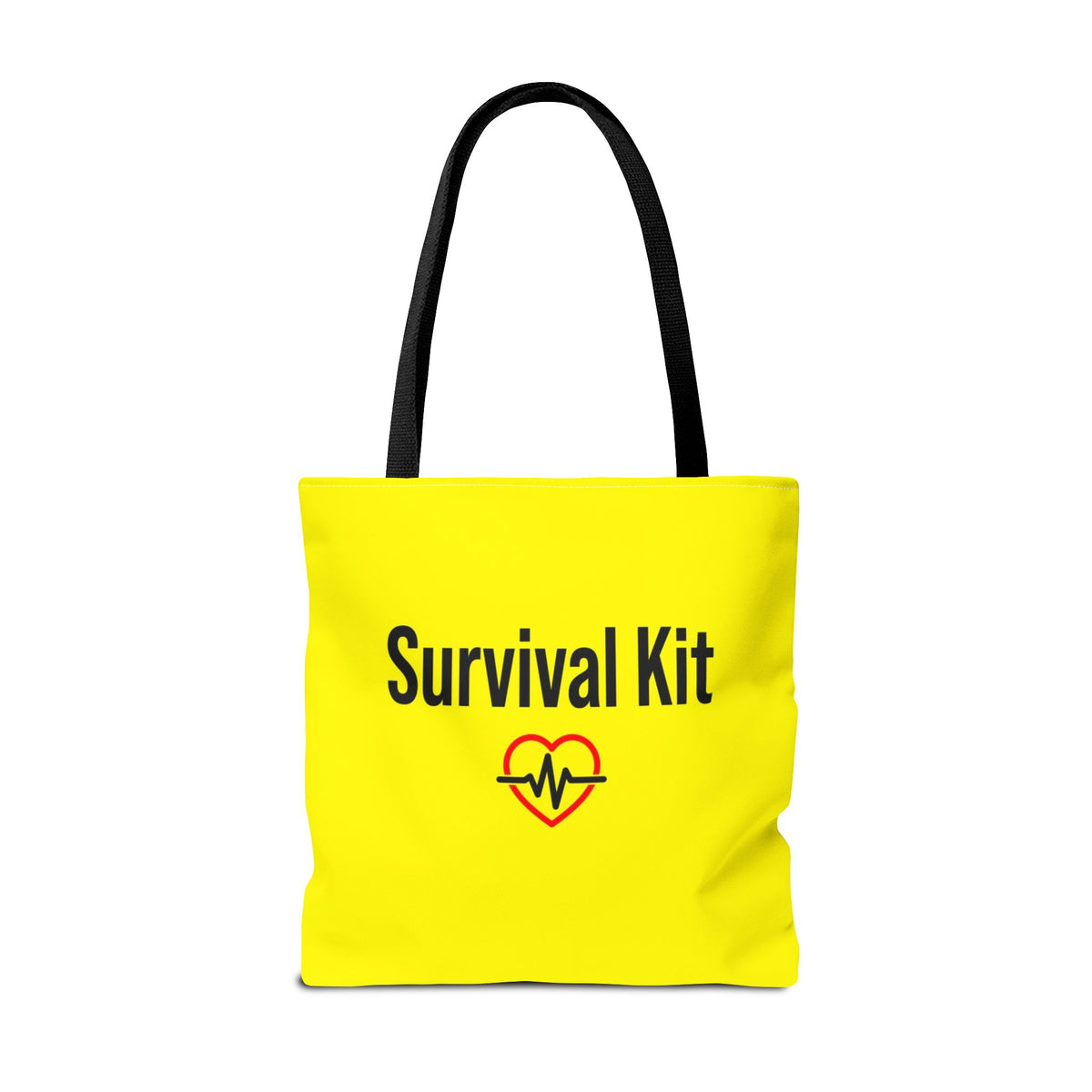 Survival Kit Tote Bag — Printed Green Travel Tote