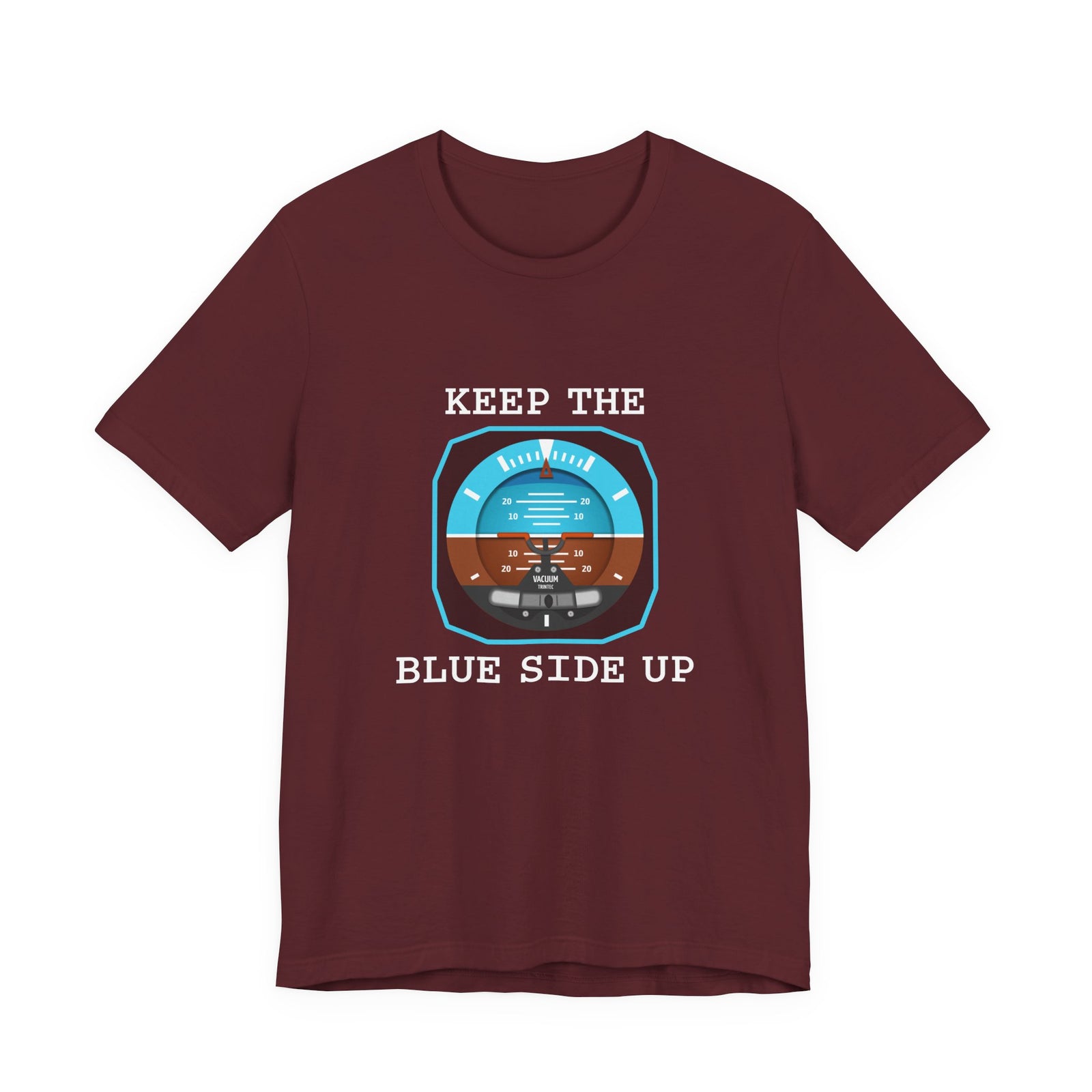 Keep The Blue Side Up Unisex Jersey Tee - Perfect for Aviation Enthusiasts