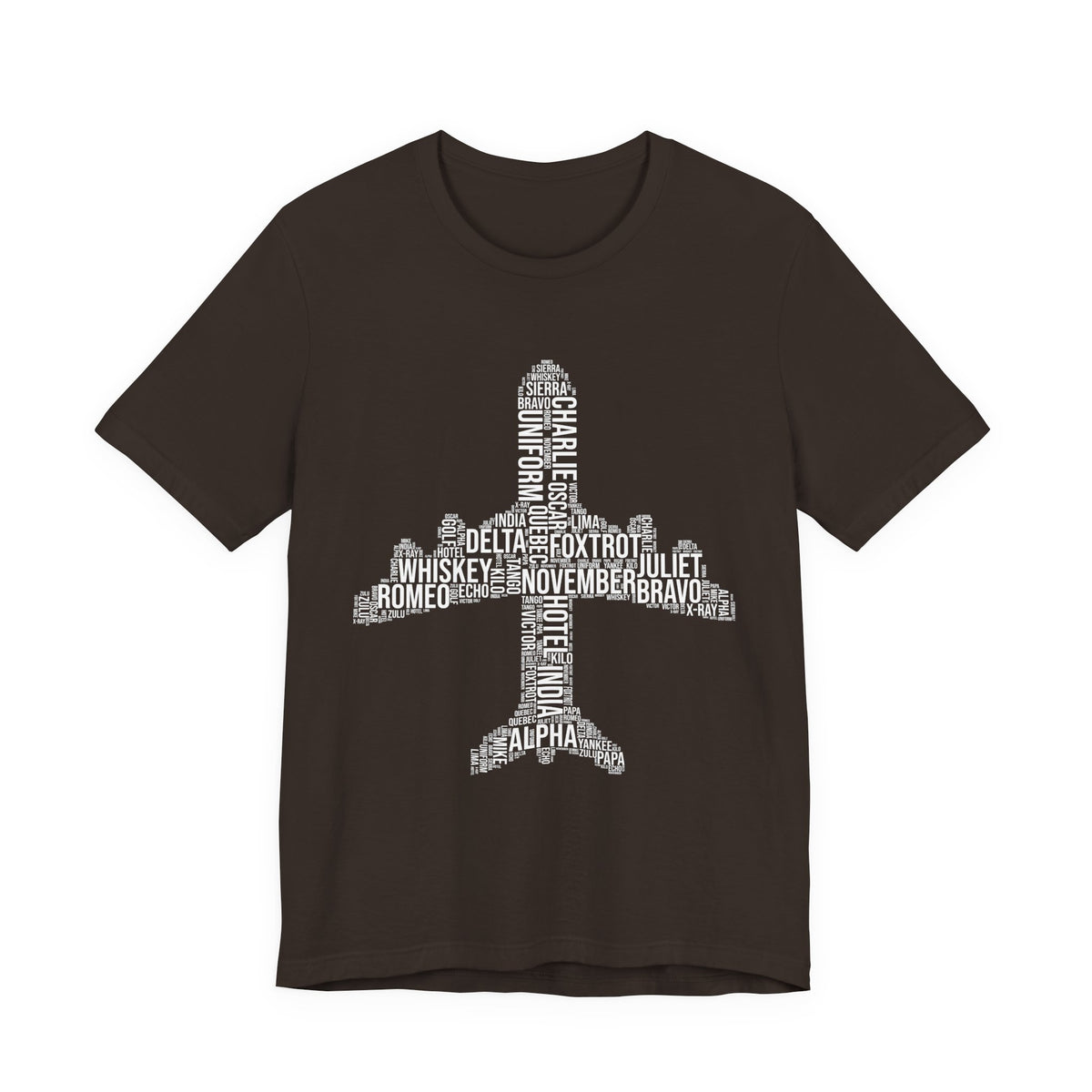 Airplane Typography  - Unisex Jersey Tee