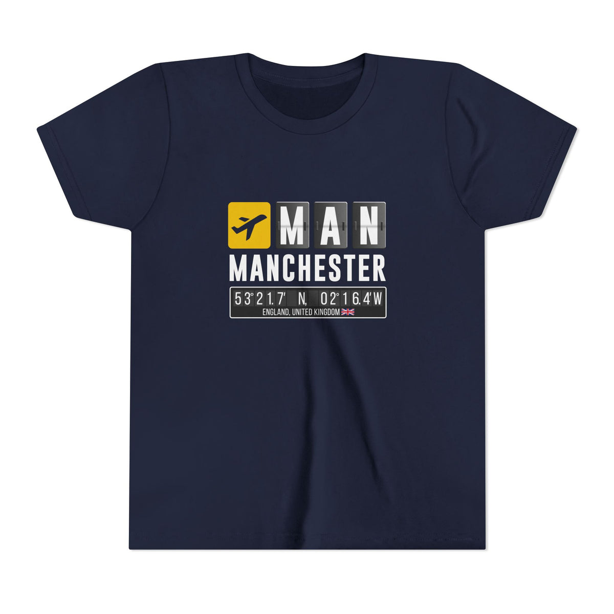 MAN Manchester Airport UK    - Unisex Youth Short Sleeve Tee