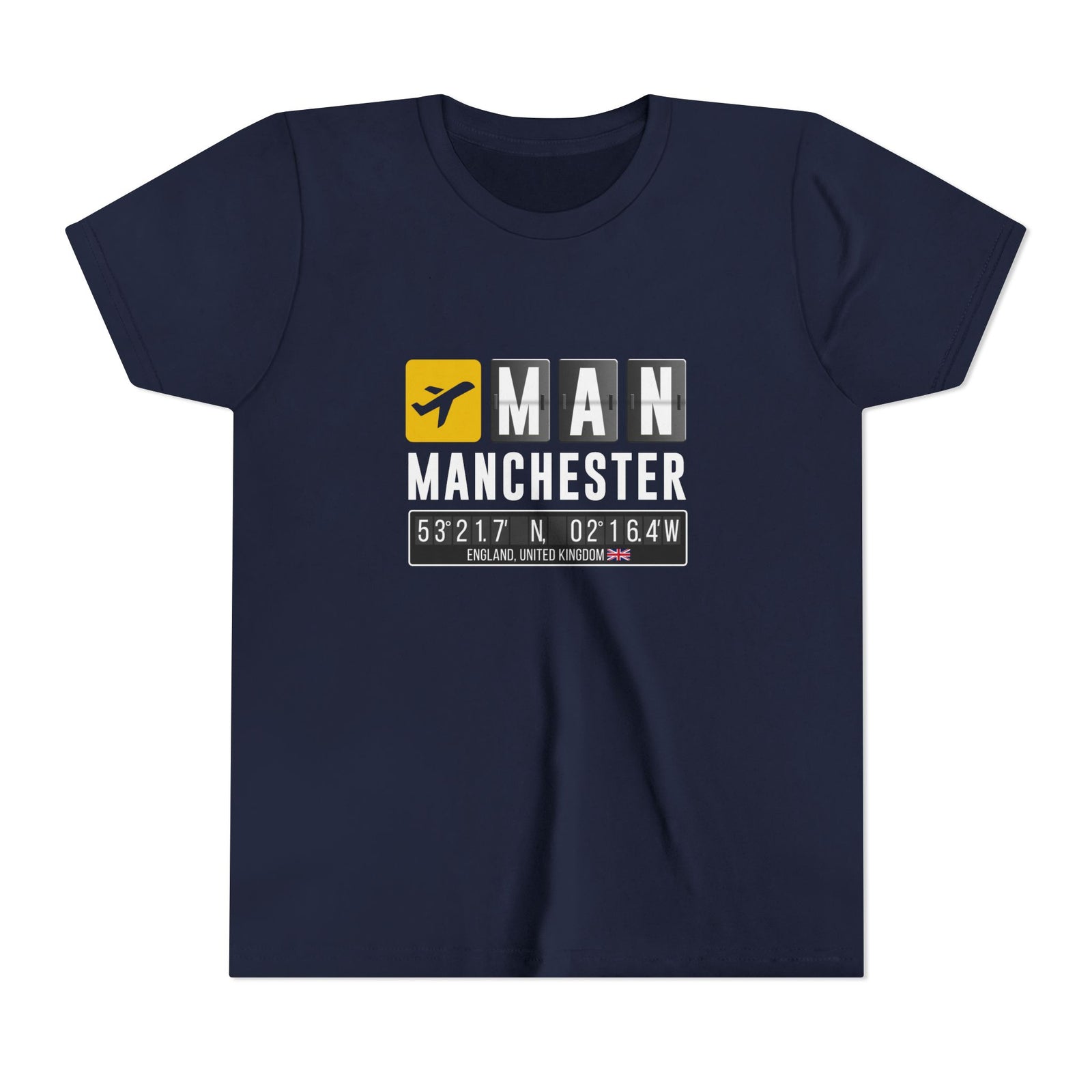 MAN Manchester Airport UK    - Unisex Youth Short Sleeve Tee