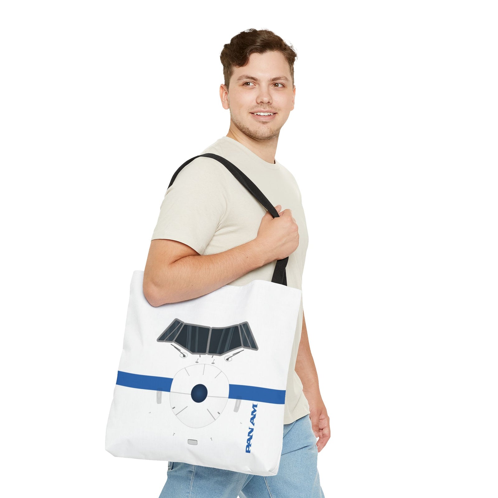 Pan Am Tote Bag — Printed Green Travel Tote