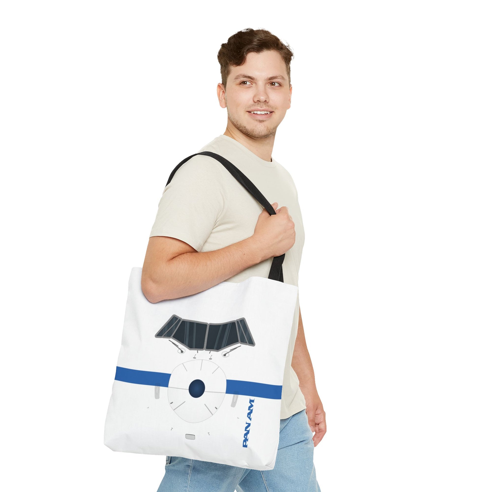 Pan Am Tote Bag — Printed Green Travel Tote