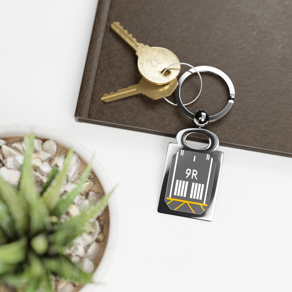 Runway - Rectangle Keyring