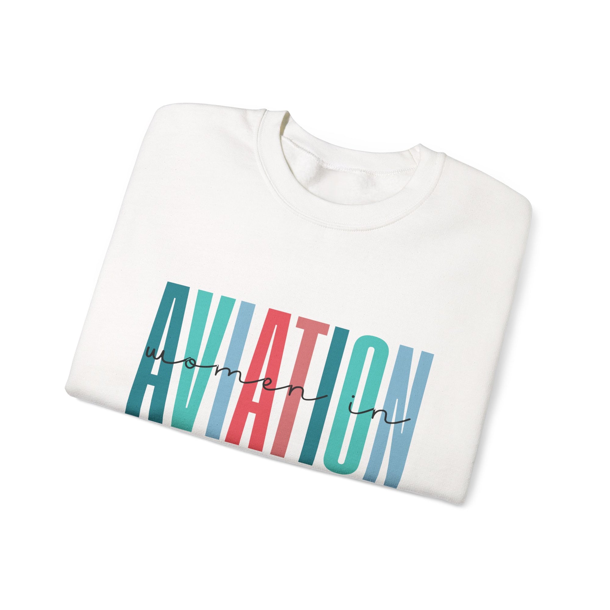 Woman In Aviation Crewneck Sweatshirt - Travel Inspiring Cozy Apparel