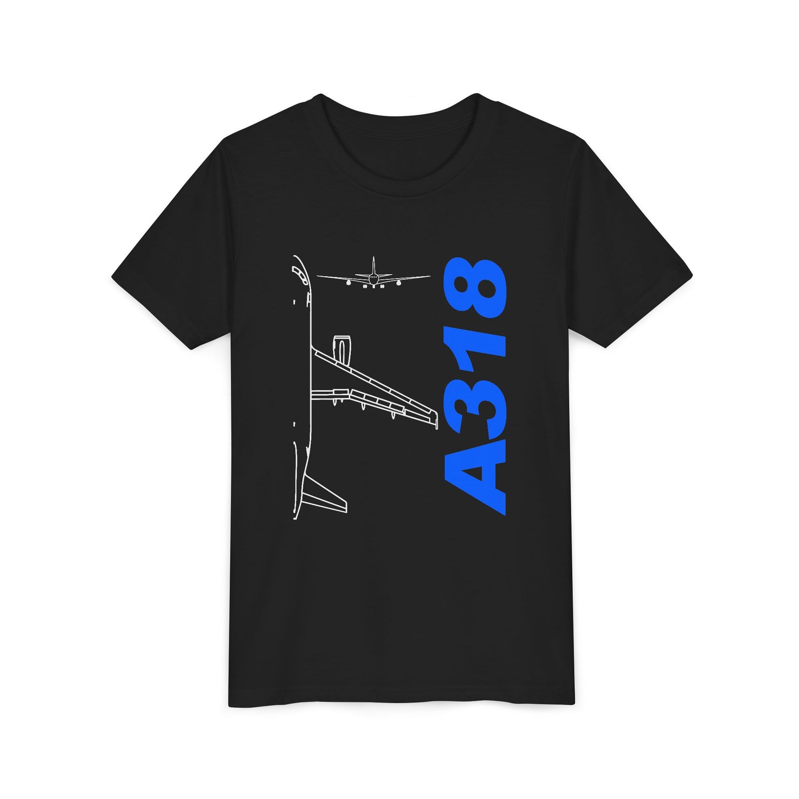 Airbus A318 - Unisex Youth Short Sleeve Tee