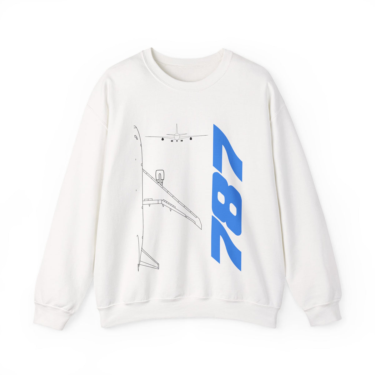 Boeing 787 Crewneck Sweatshirt - Travel Inspiring Cozy Apparel