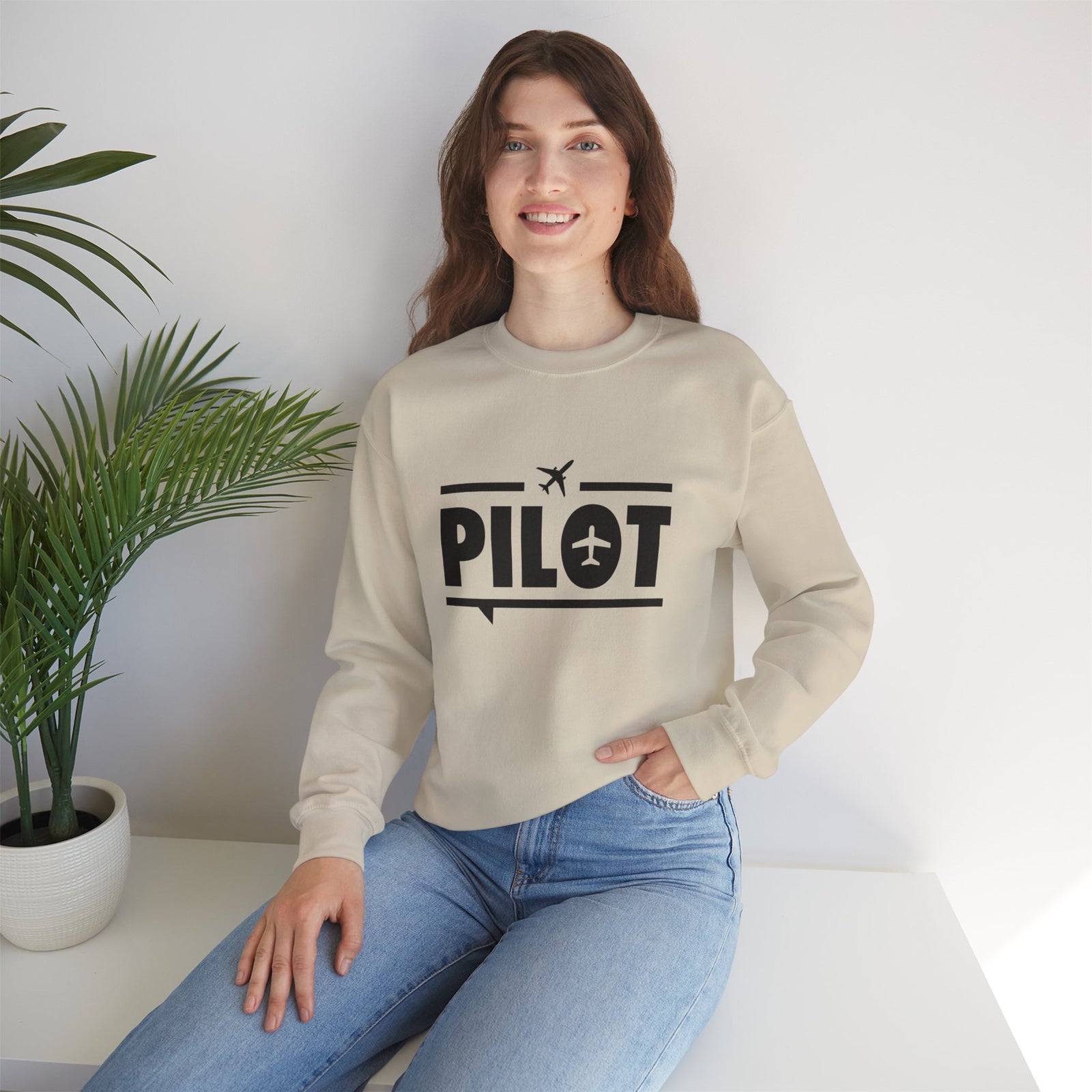 Pilot Crewneck Sweatshirt - Travel Inspiring Cozy Apparel