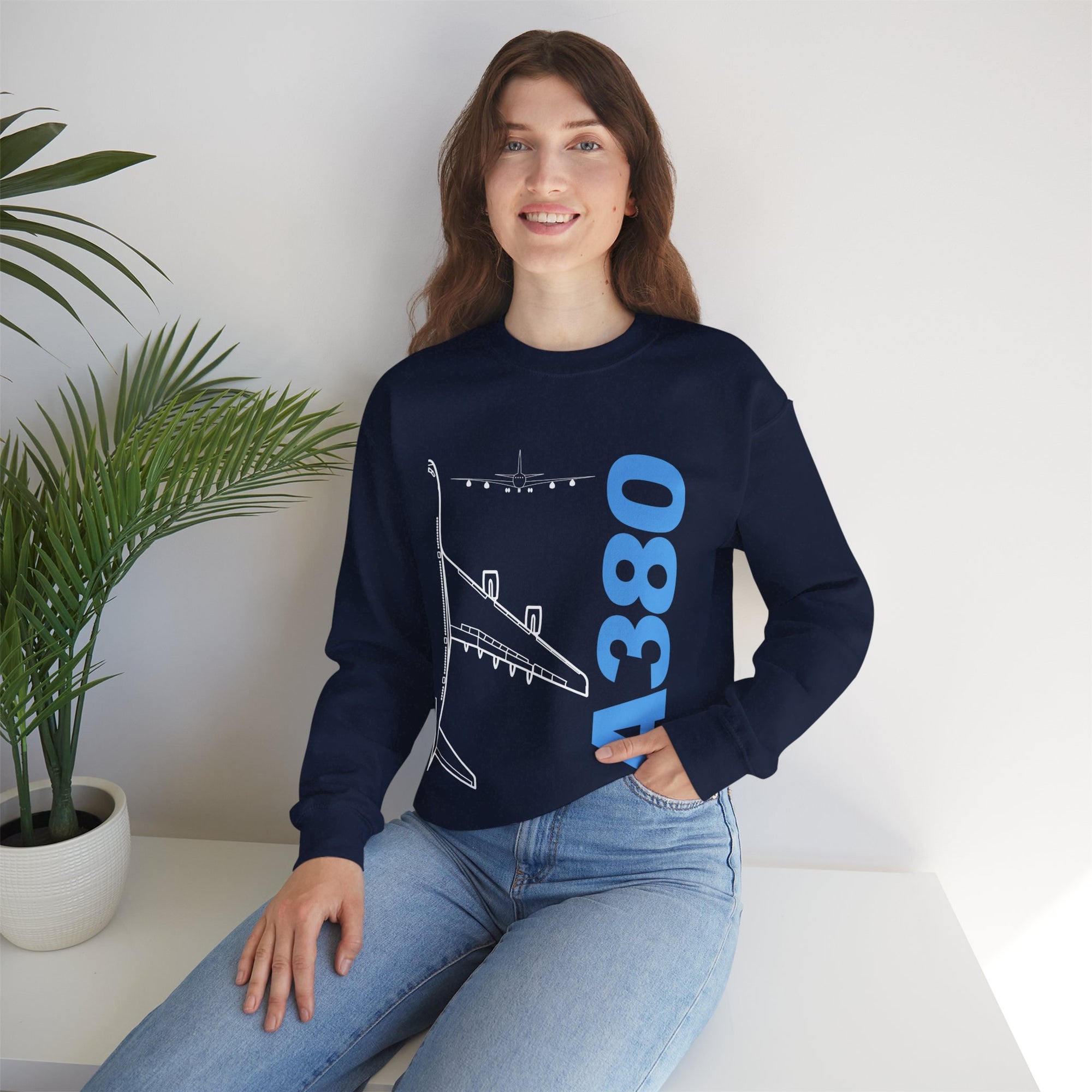 Airbus A380 Crewneck Sweatshirt - Travel Inspiring Cozy Apparel