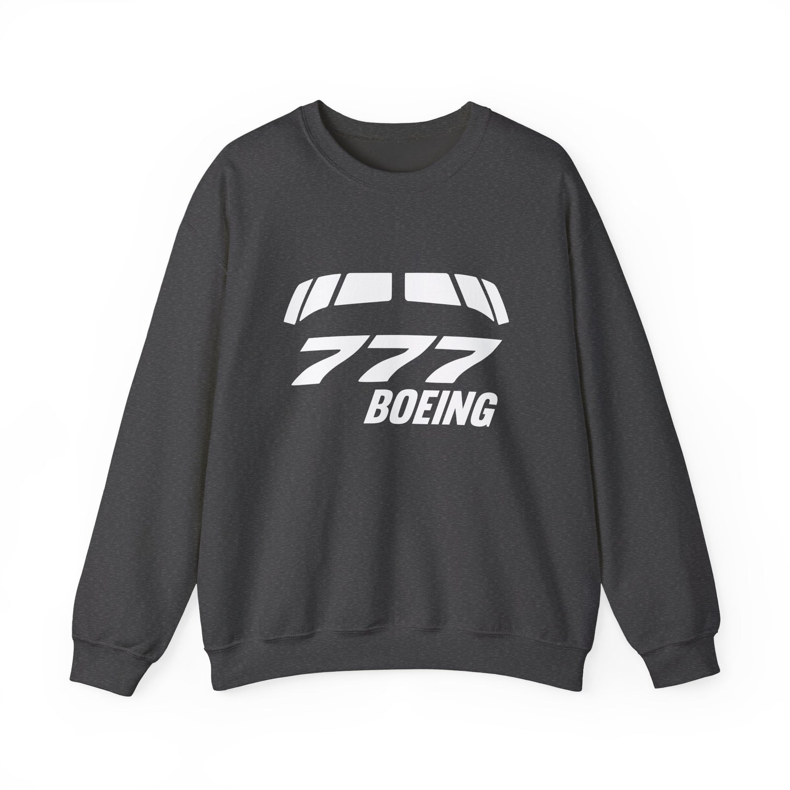 Boeing 777 Windshield Crewneck Sweatshirt - Travel Inspiring Cozy Apparel