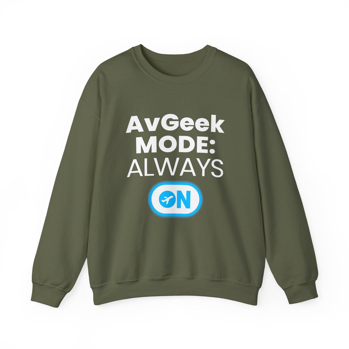 Avgeek Mode Always On   -  Crewneck Sweatshirt