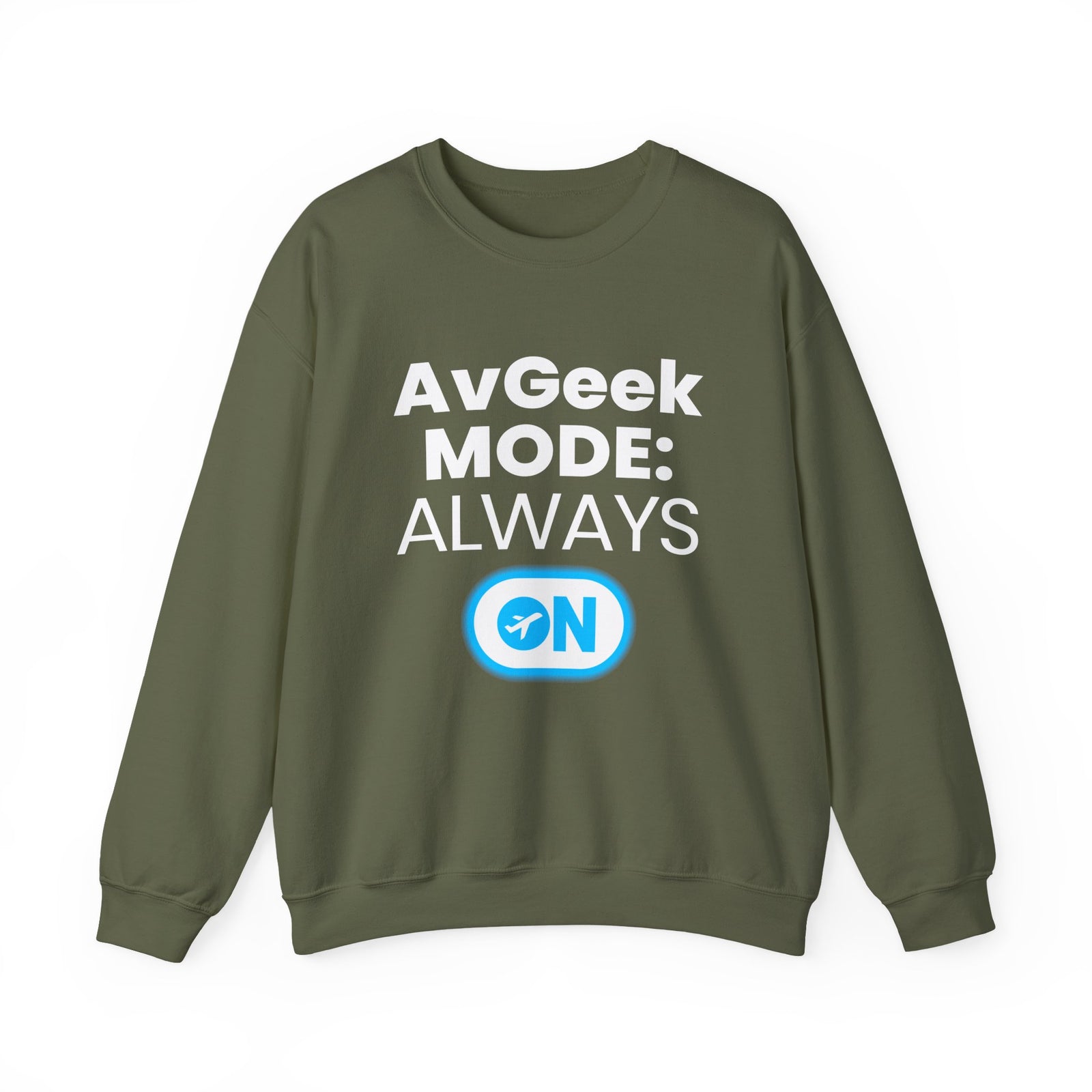 Avgeek Mode Always On   -  Crewneck Sweatshirt