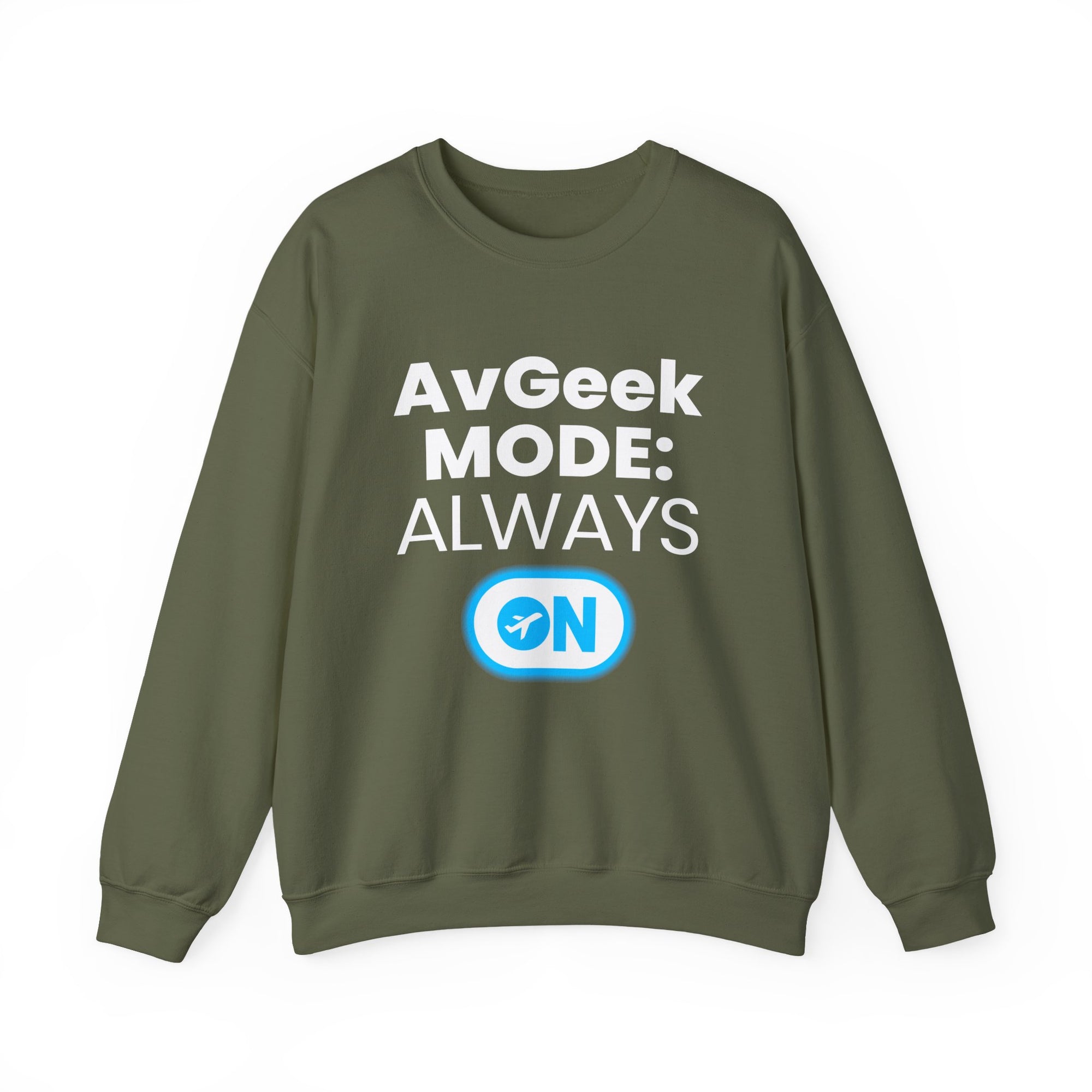 Avgeek Mode Always On   -  Crewneck Sweatshirt