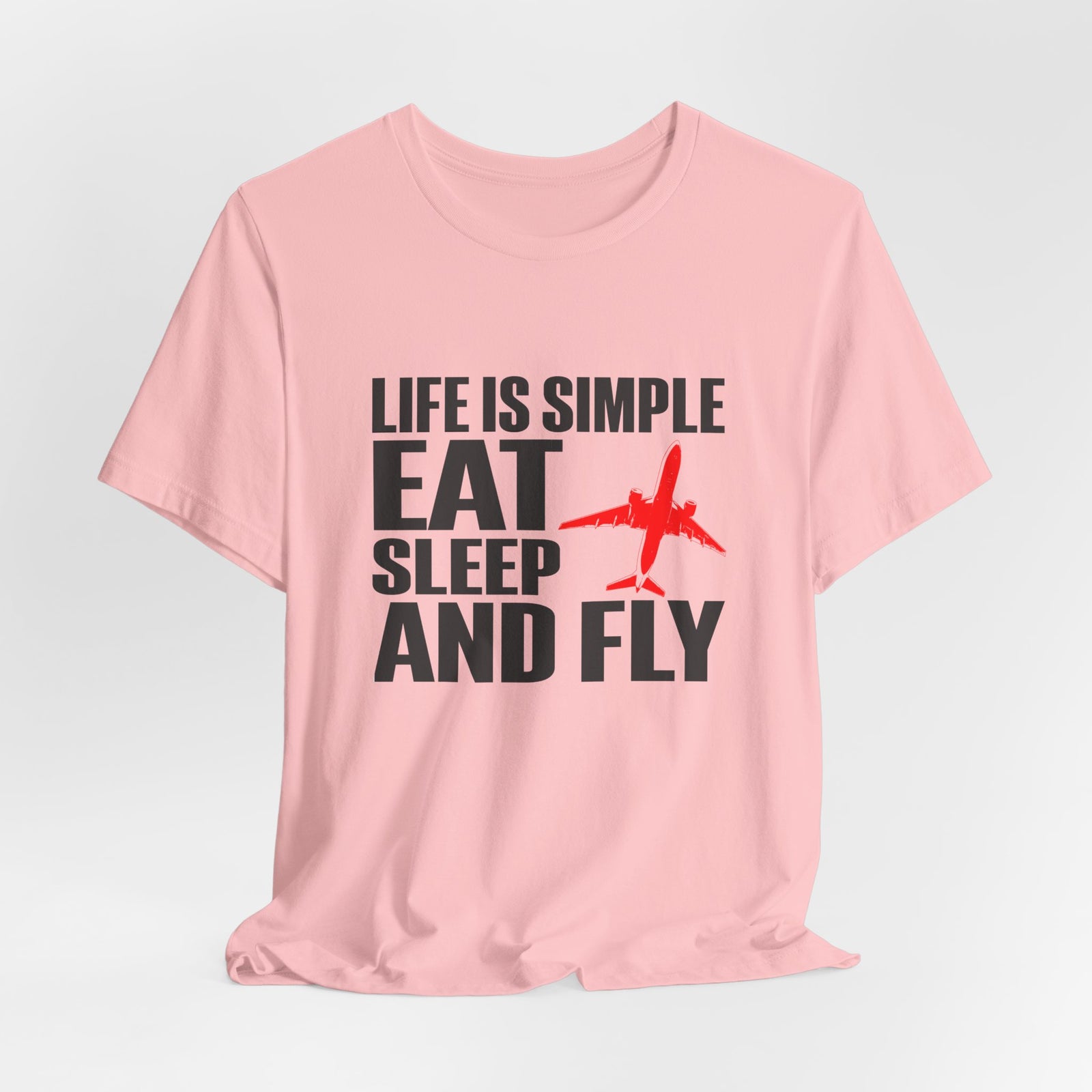 Life Is Simple  Unisex Jersey Tee - Perfect for Aviation Enthusiasts