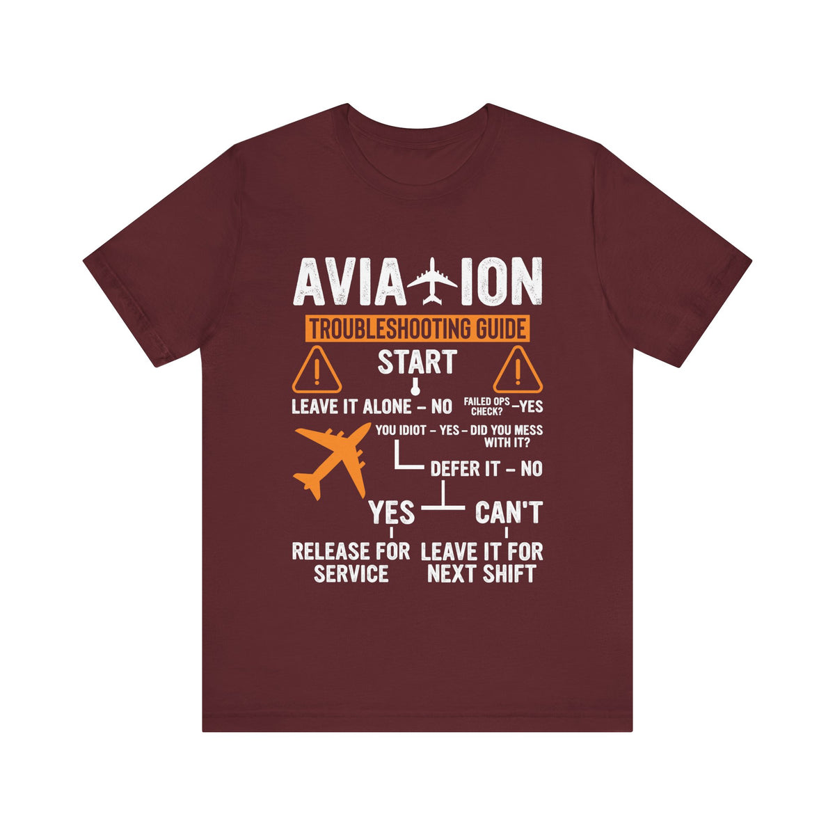 Aviation Troubleshooting Guide - Unisex Jersey Tee