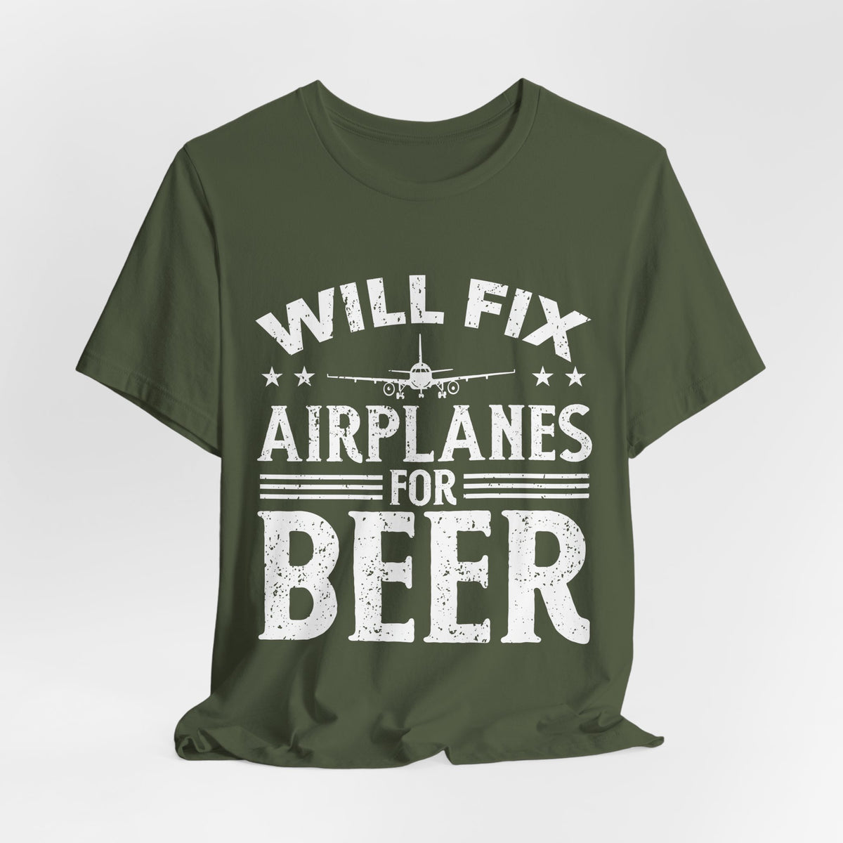 Will Fix Airplanes For Beer  - Unisex Jersey Tee