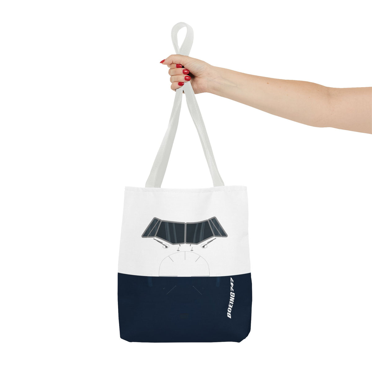 747 Tote Bag — Printed Green Travel Tote