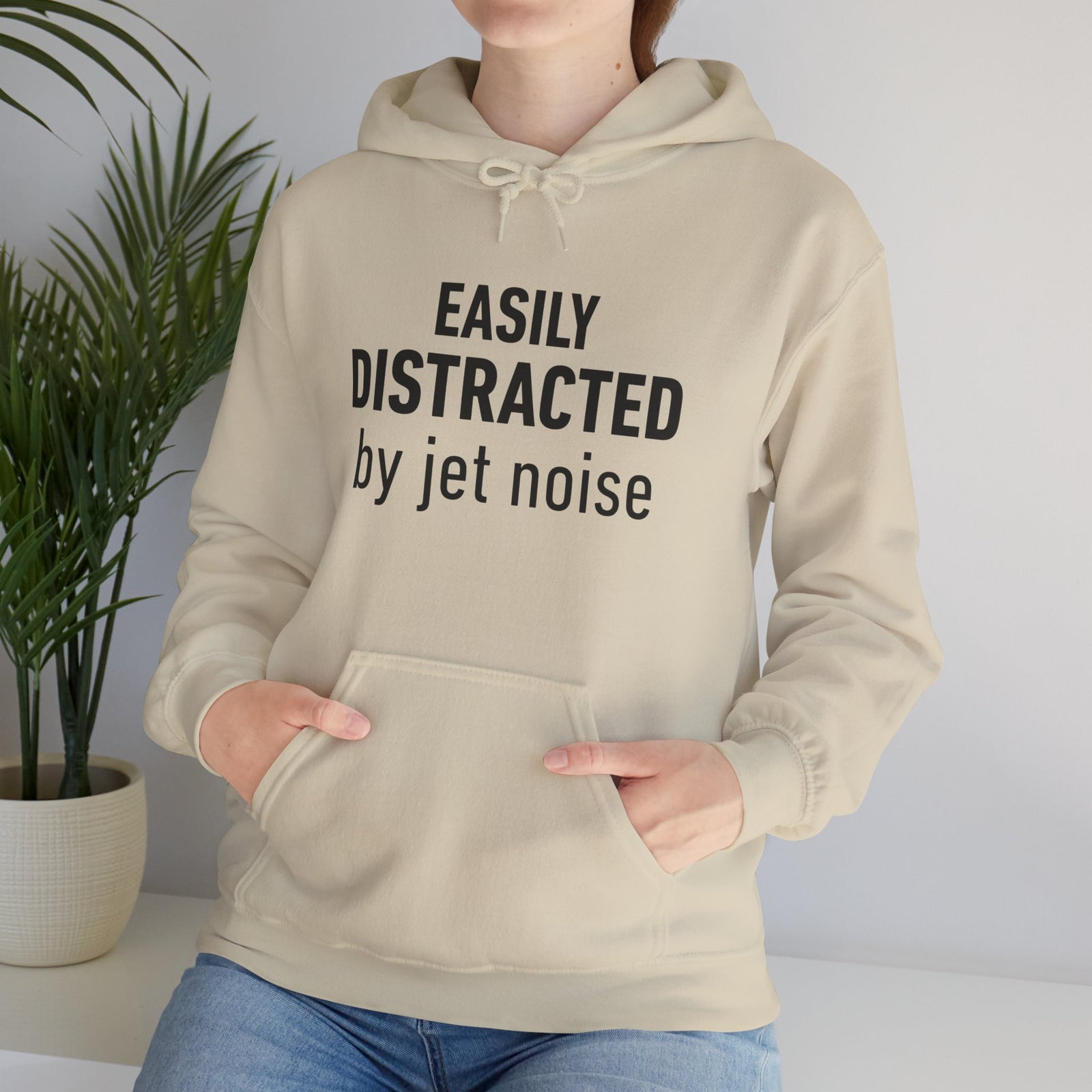 Easily Distracted by Jet Noise - Pullover Hoodie