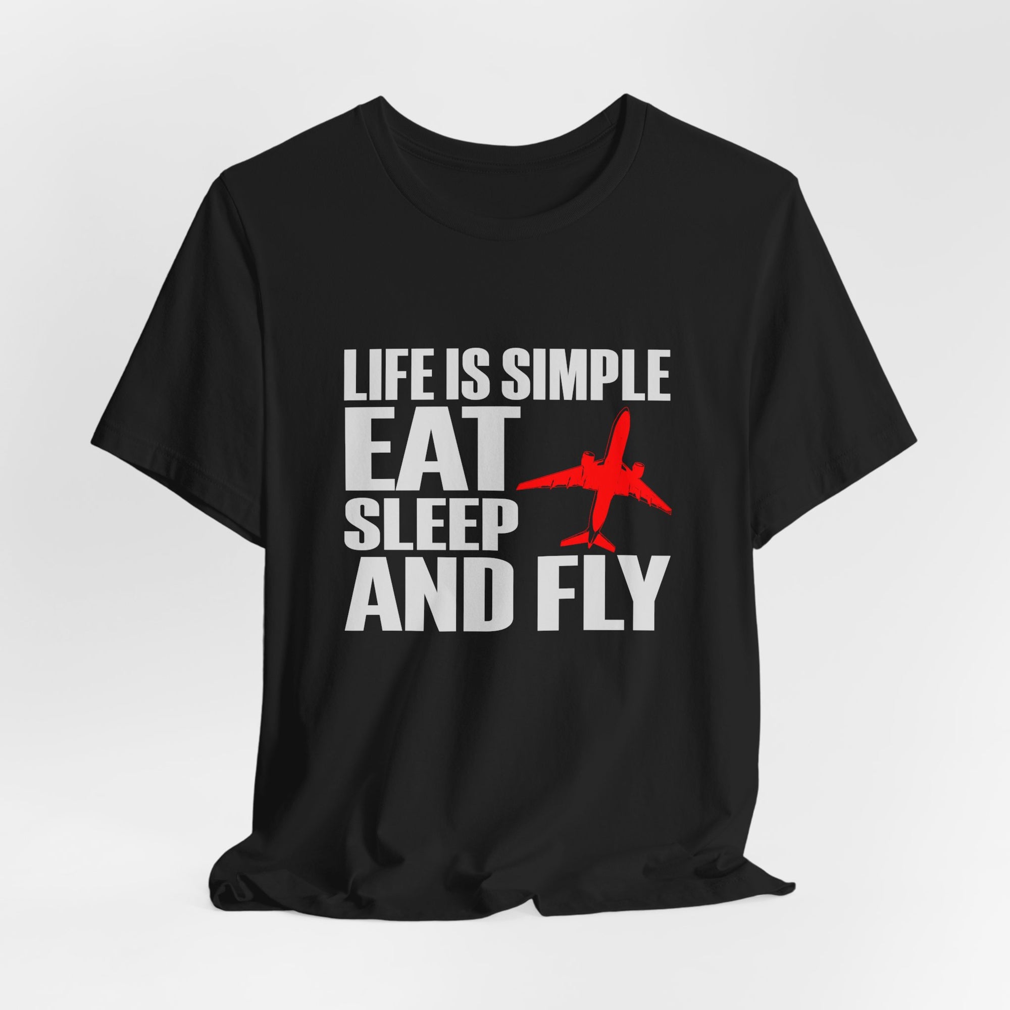 Life Is Simple  Unisex Jersey Tee - Perfect for Aviation Enthusiasts