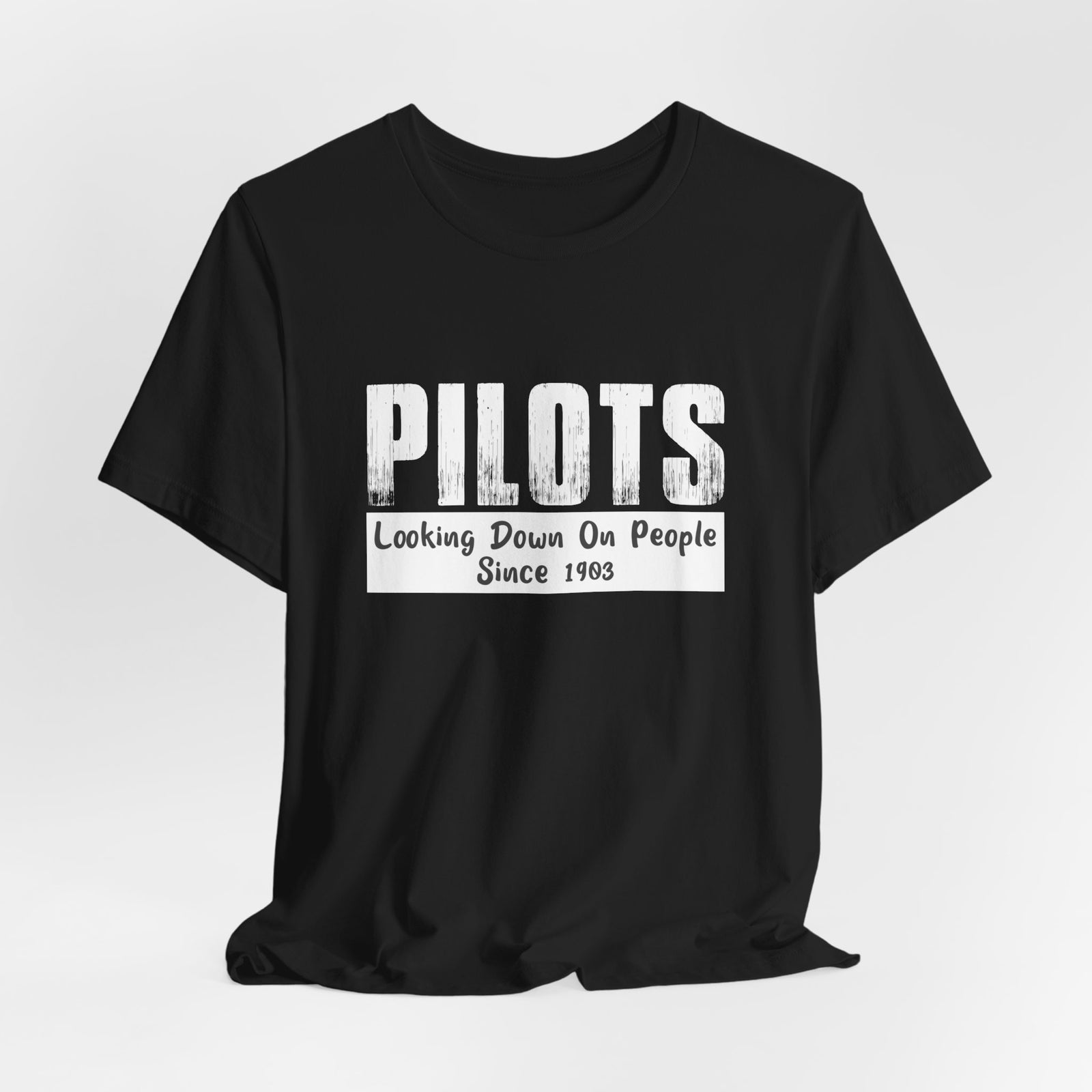 Pilots Looking Down On People Unisex Jersey Tee - Perfect for Aviation Enthusiasts