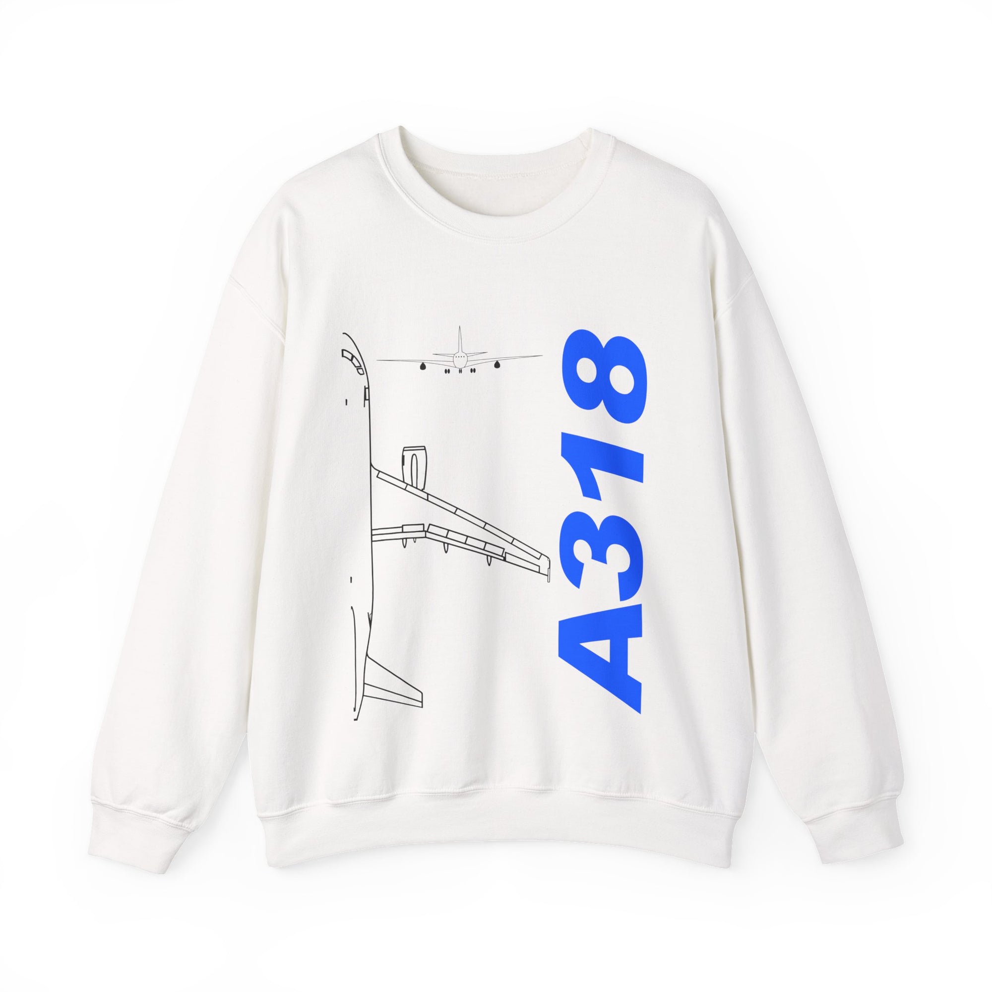 Airbus A318 Crewneck Sweatshirt - Travel Inspiring Cozy Apparel