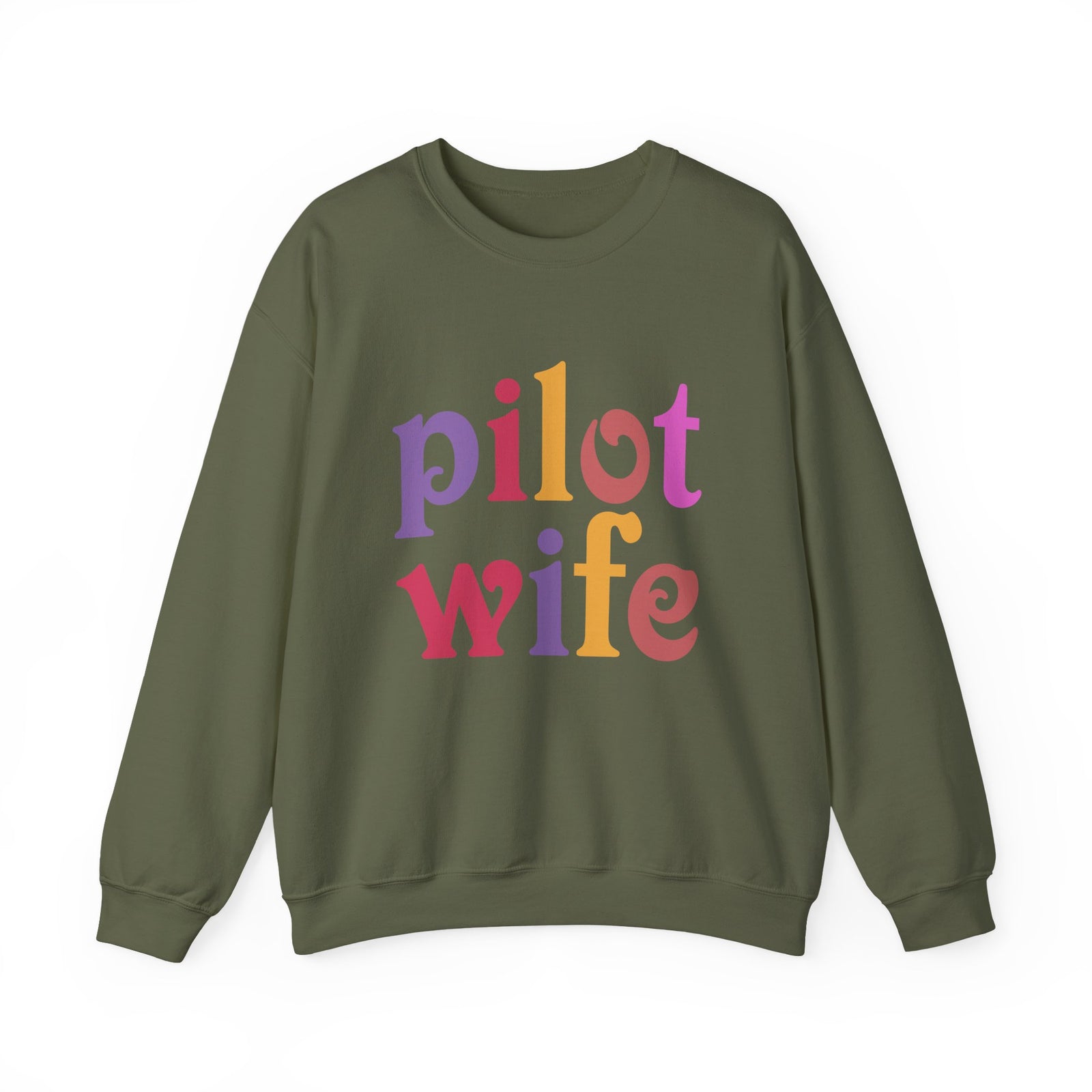 Pilot Wife Crewneck Sweatshirt - Travel Inspiring Cozy Apparel
