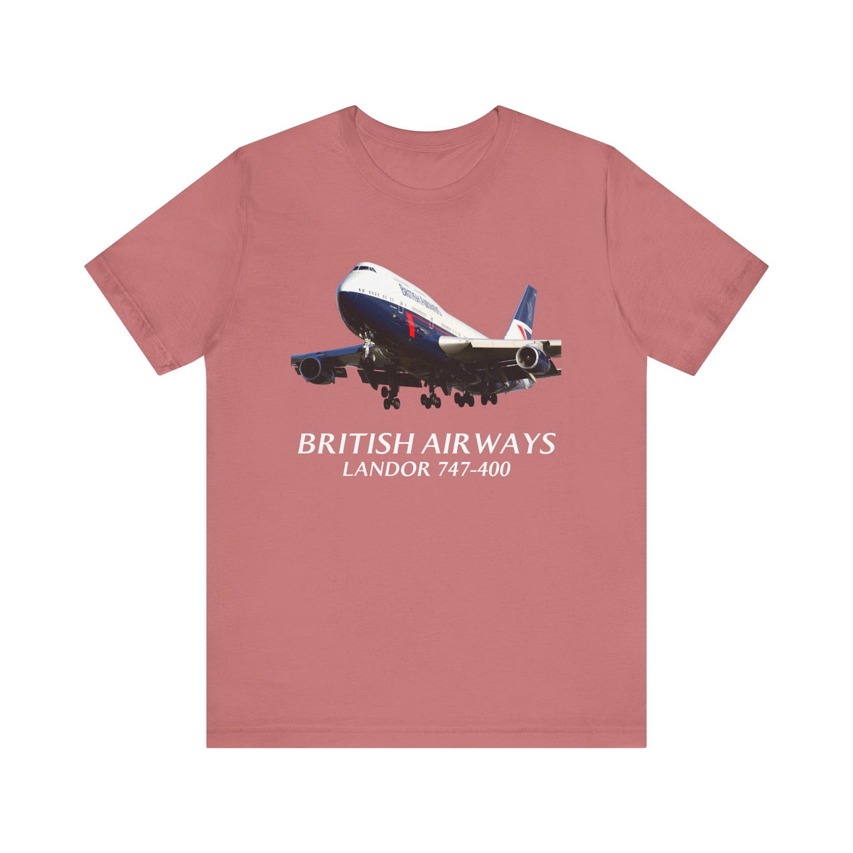 British Airways Landor 747-400   - Unisex Jersey Tee