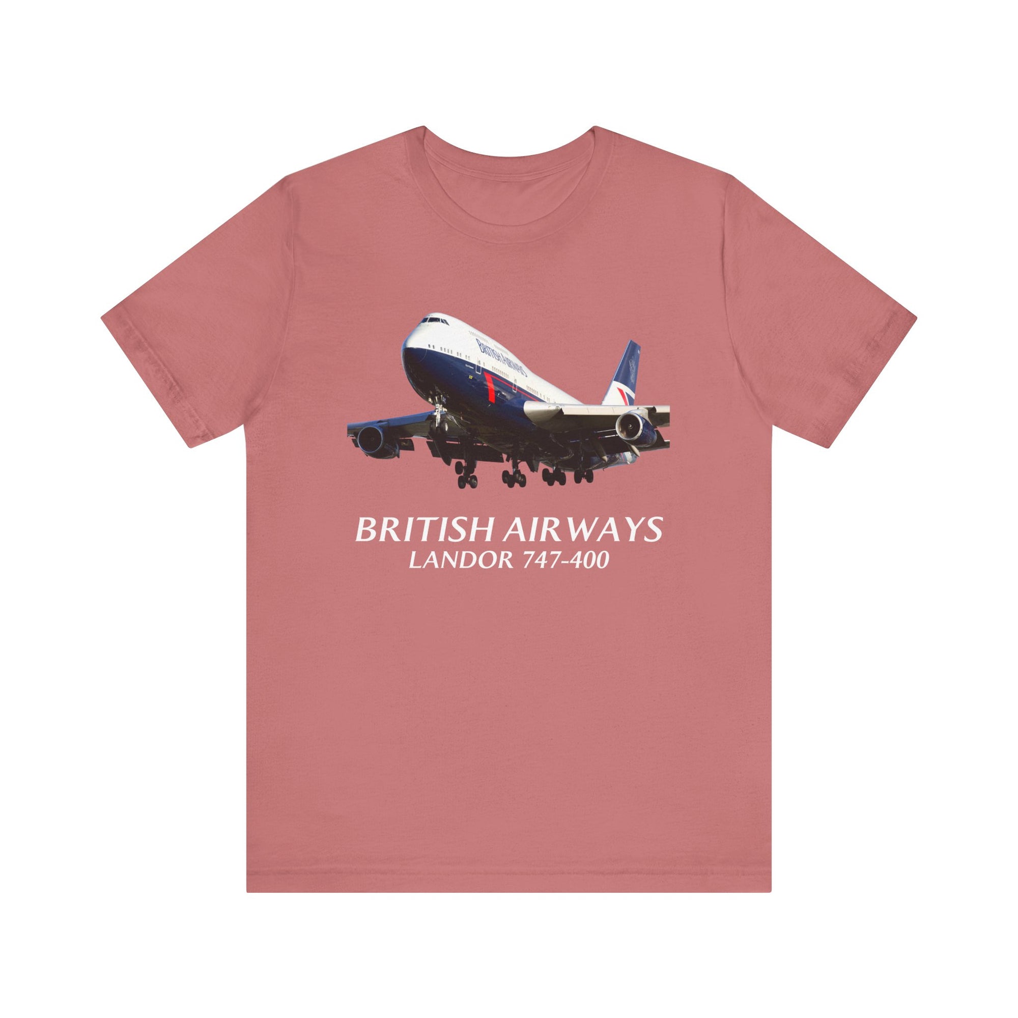 British Airways Landor 747-400   - Unisex Jersey Tee