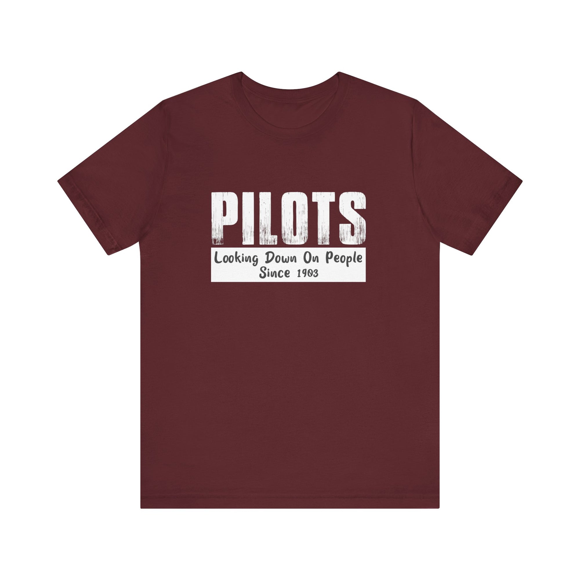 Pilots Looking Down On People Unisex Jersey Tee - Perfect for Aviation Enthusiasts