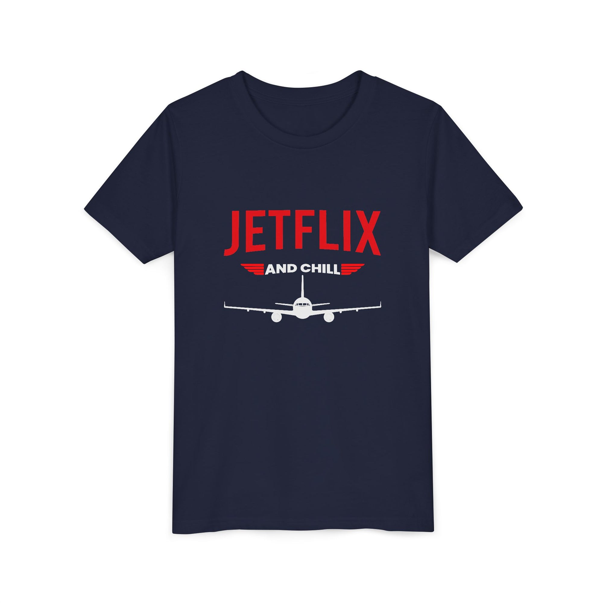 JetFlix And Chill - Unisex Youth Short Sleeve Tee