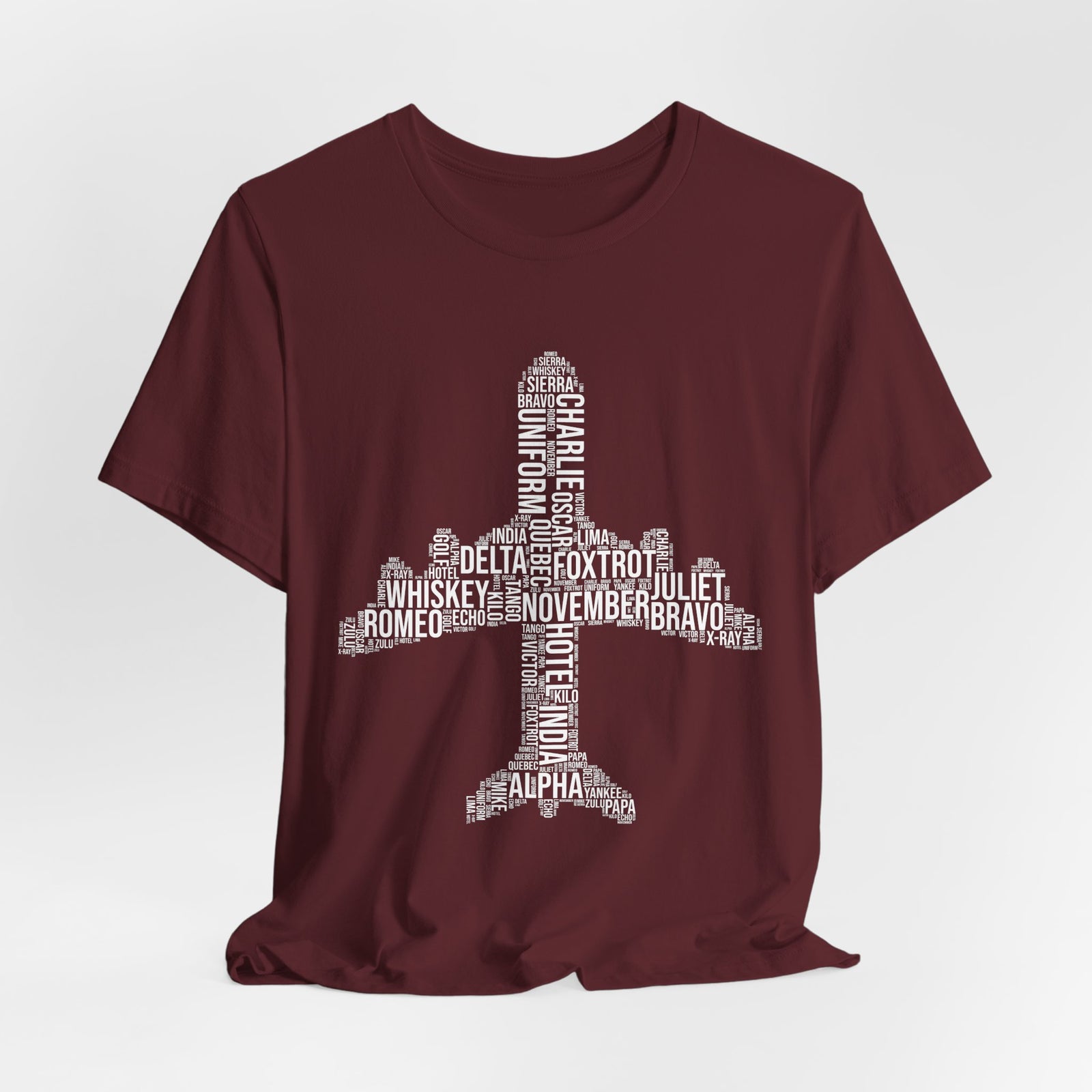 Airplane Typography  - Unisex Jersey Tee