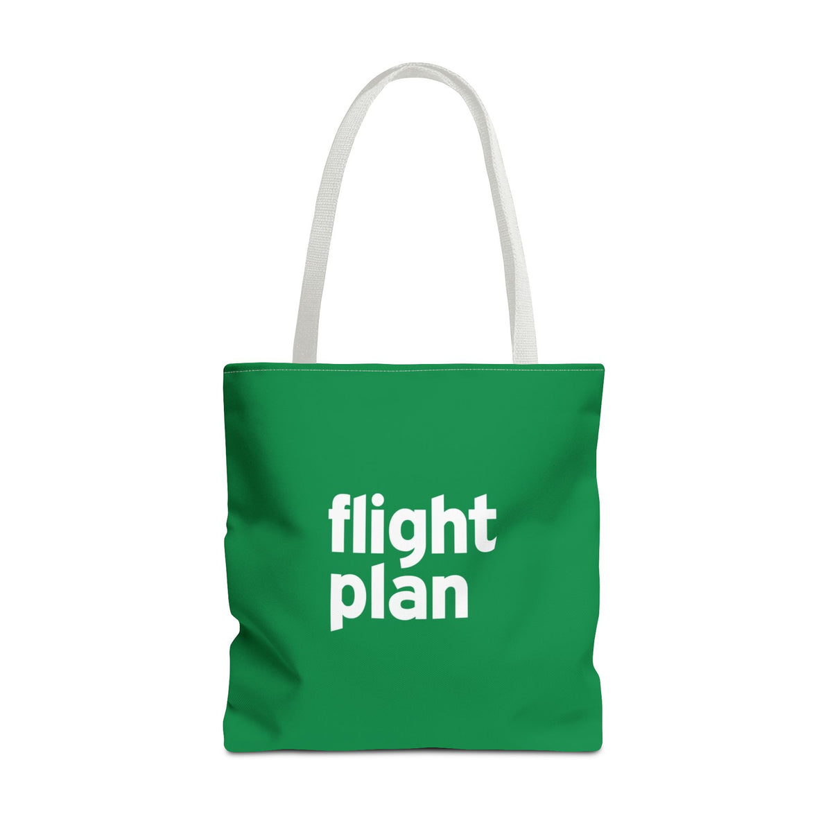 Flight Plan Tote Bag — Printed Green Travel Tote