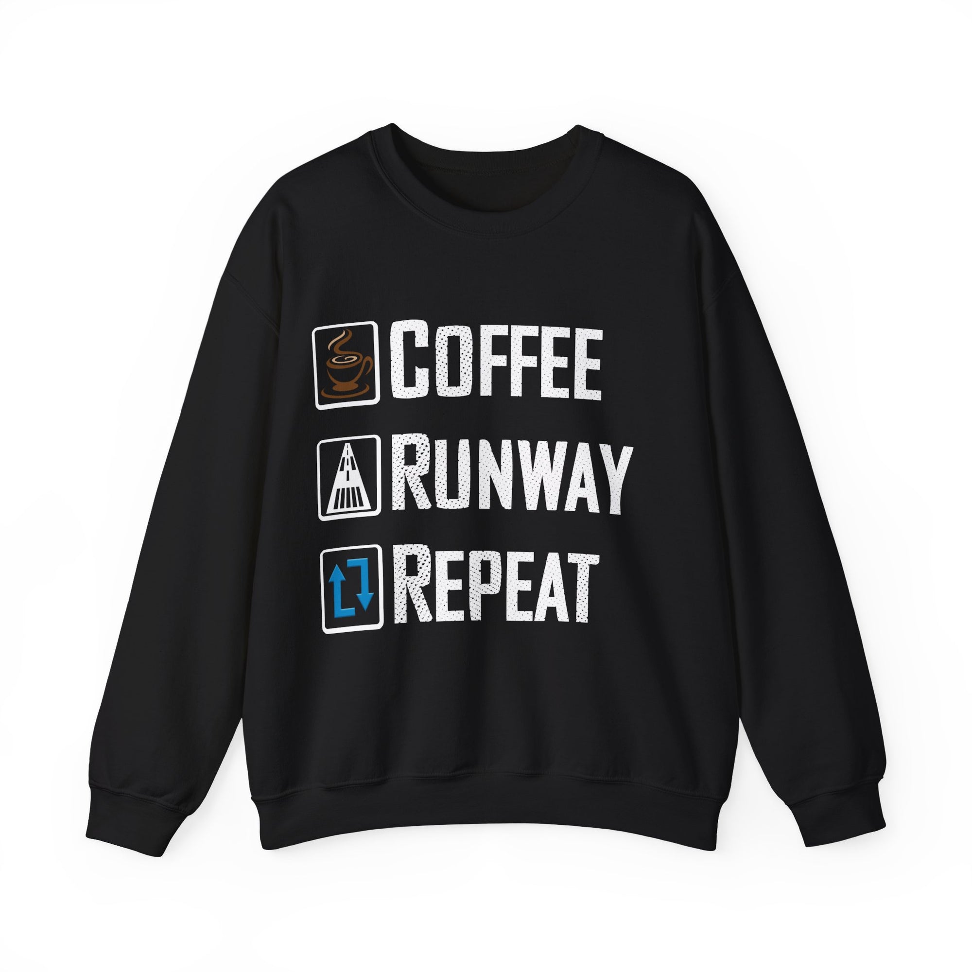 Coffee Runway Repeat   -  Crewneck Sweatshirt