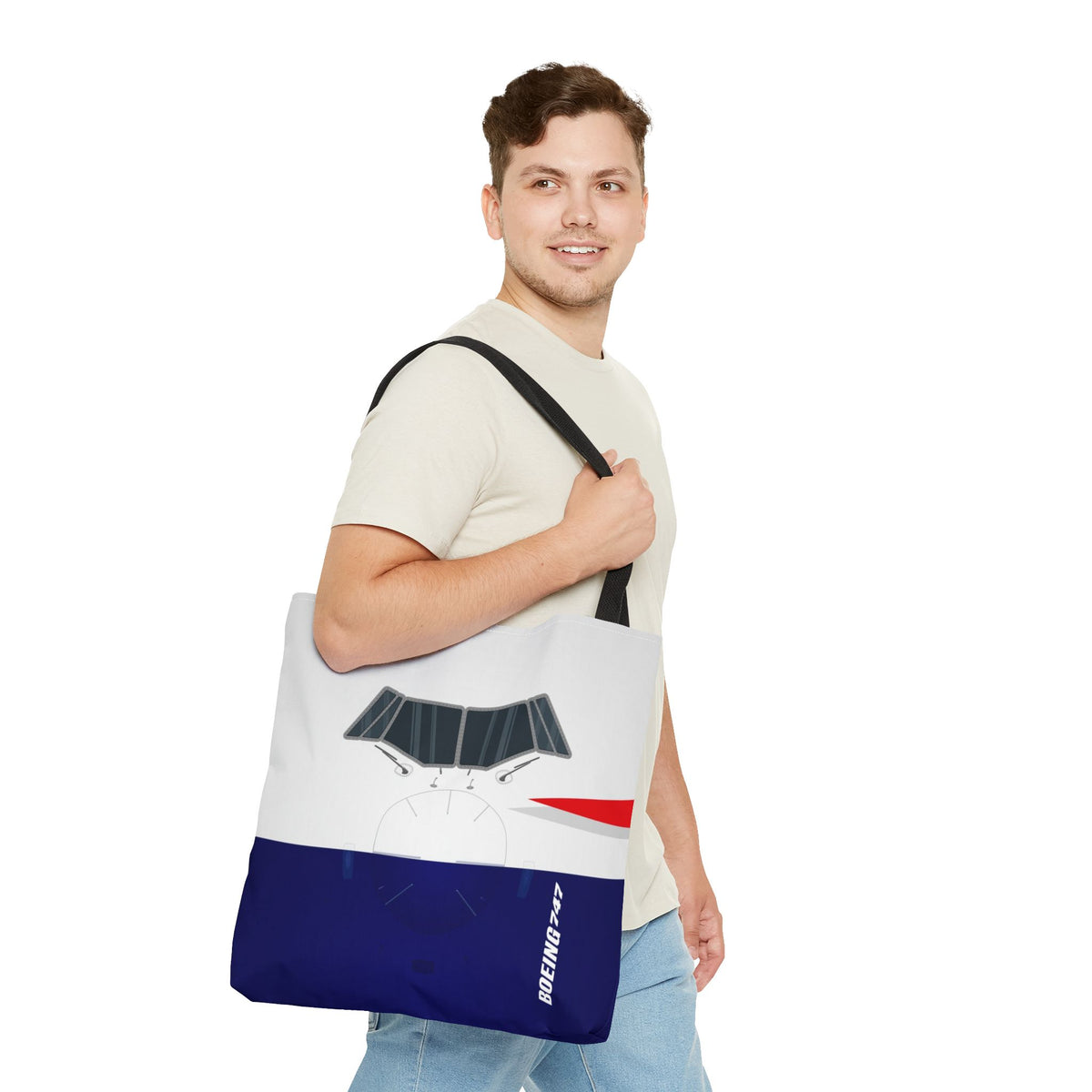 BA Tote Bag — Printed Green Travel Tote