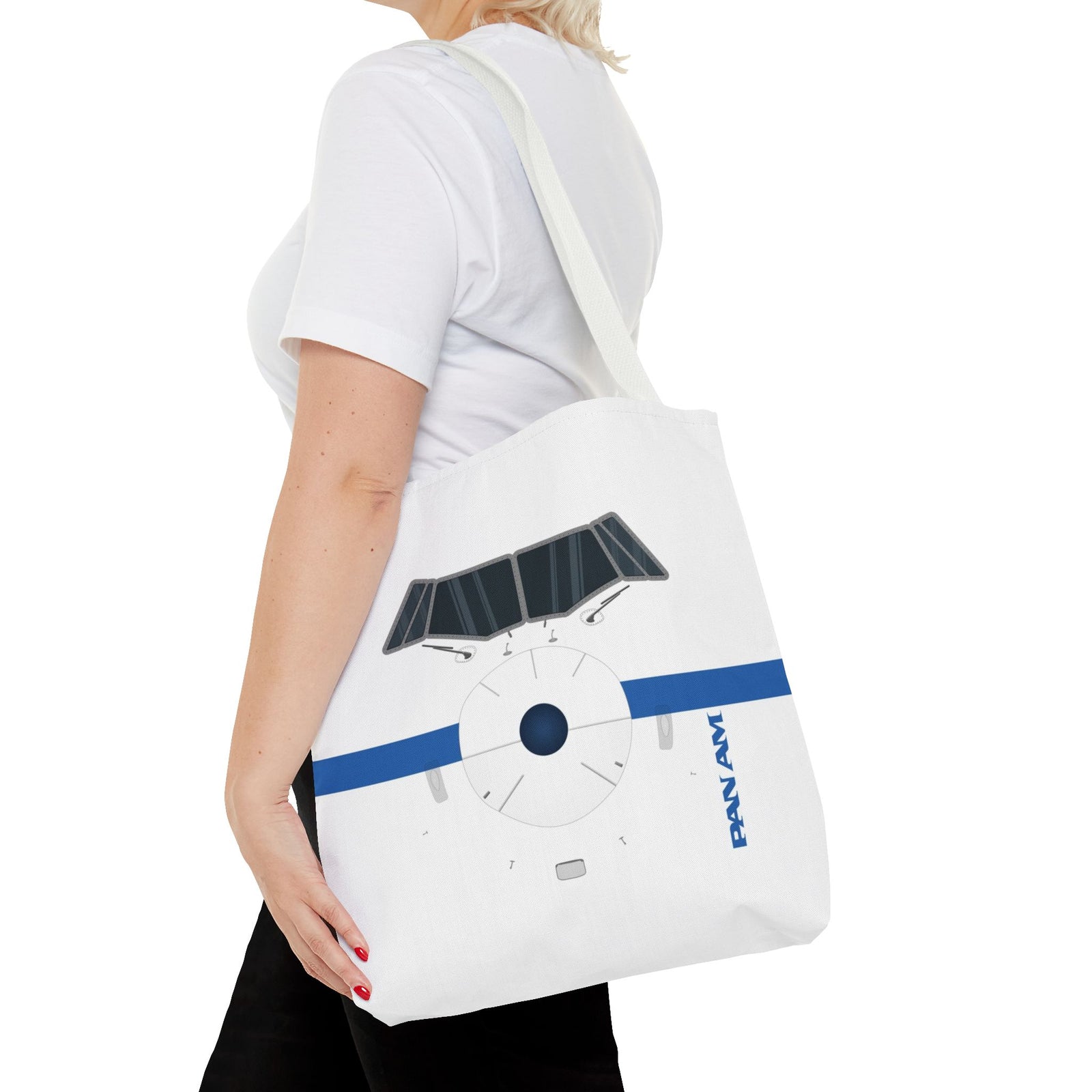 Pan Am Tote Bag — Printed Green Travel Tote