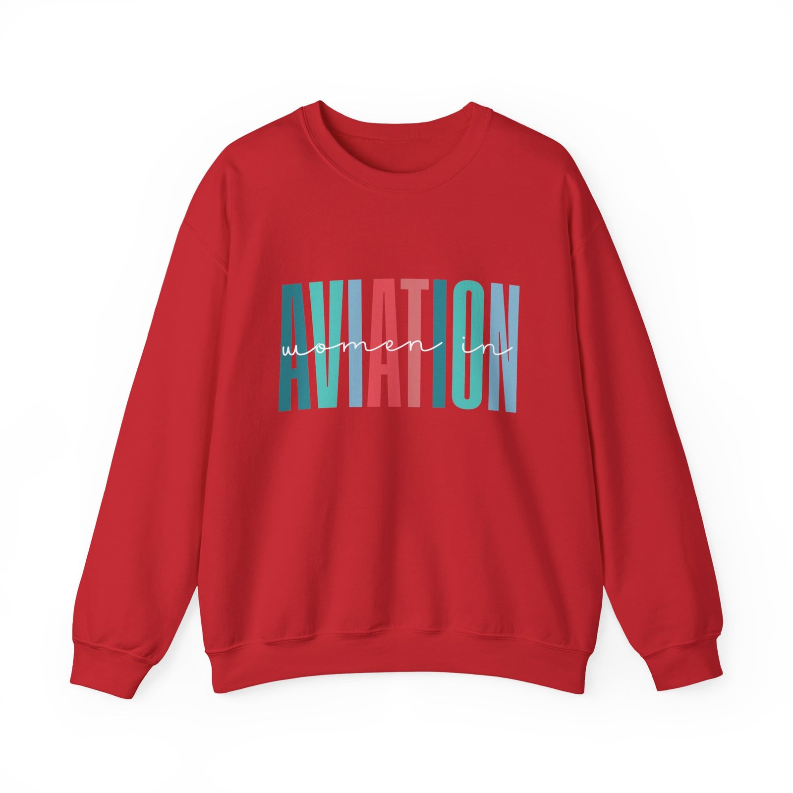 Woman In Aviation Crewneck Sweatshirt - Travel Inspiring Cozy Apparel