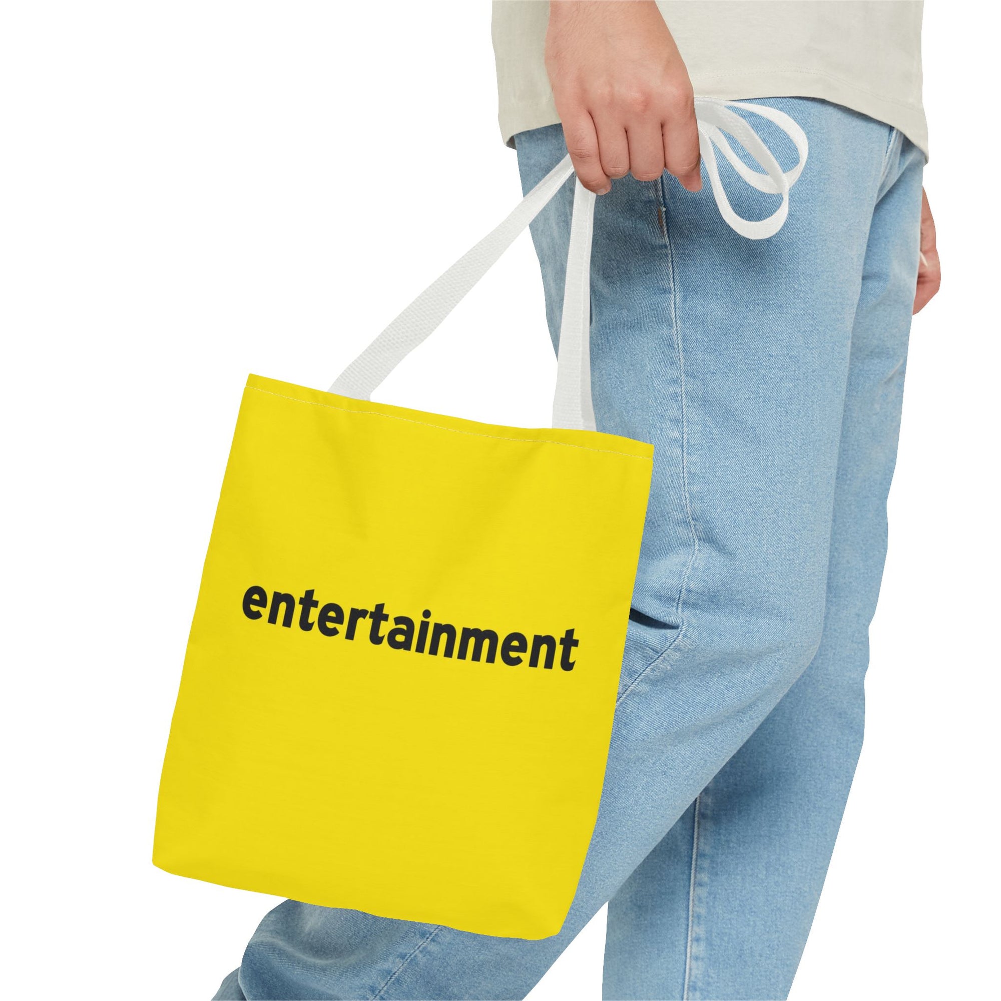 Entertainment Tote Bag — Printed Green Travel Tote