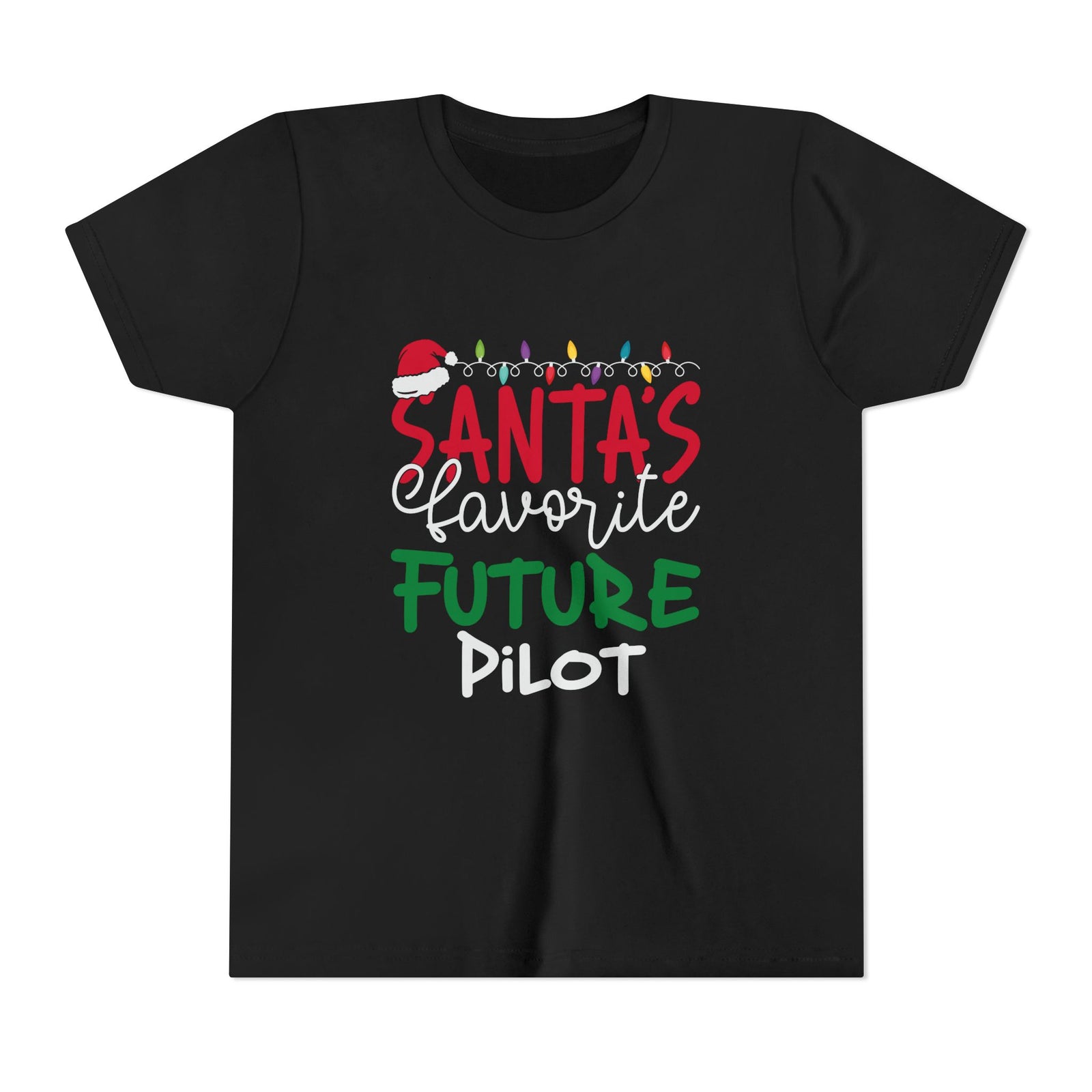 Santa’s favourite future pilot  - Unisex Youth Short Sleeve Tee