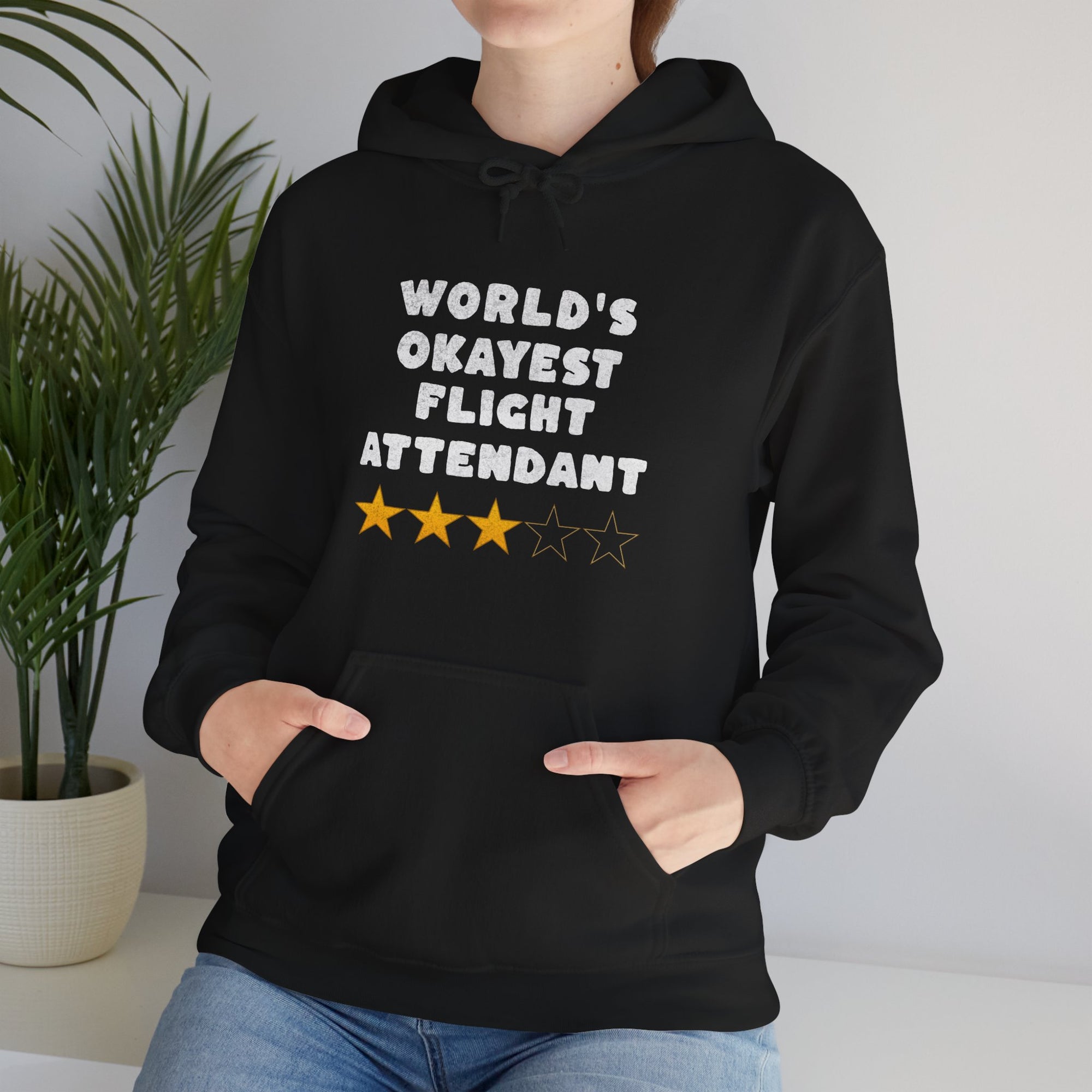 Worlds Okayest Flight Attendant  - Pullover Hoodie