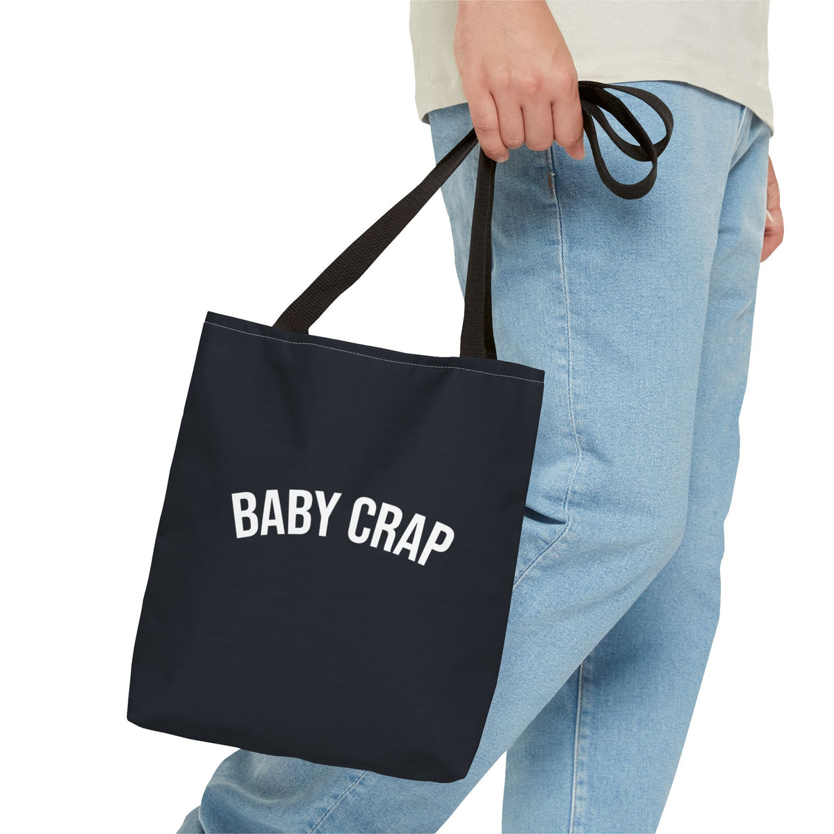 Baby Crap Tote Bag — Printed Green Travel Tote