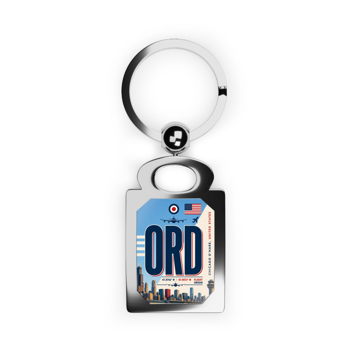 ORD - Rectangle Keyring