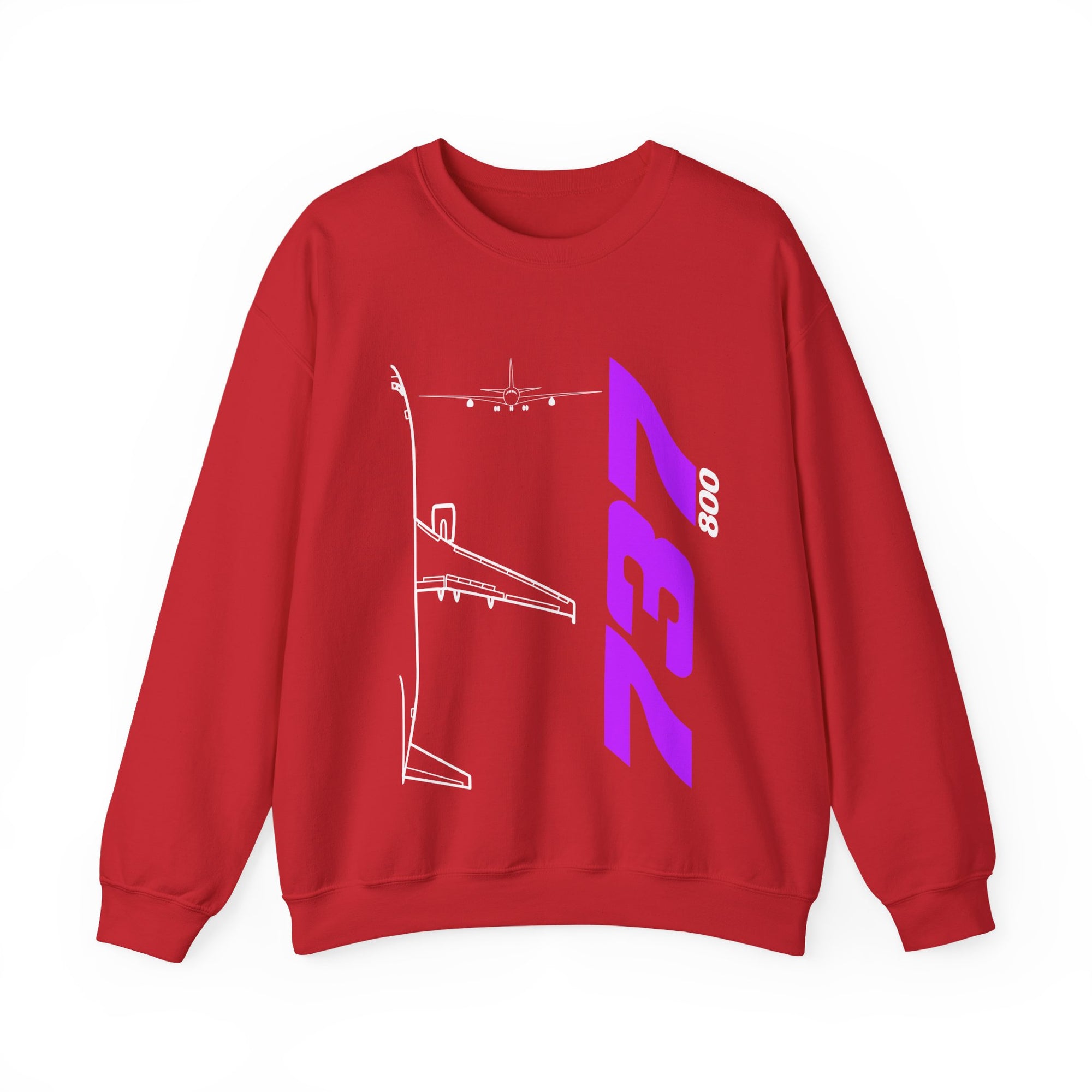 Boeing 737-800  Crewneck Sweatshirt - Travel Inspiring Cozy Apparel