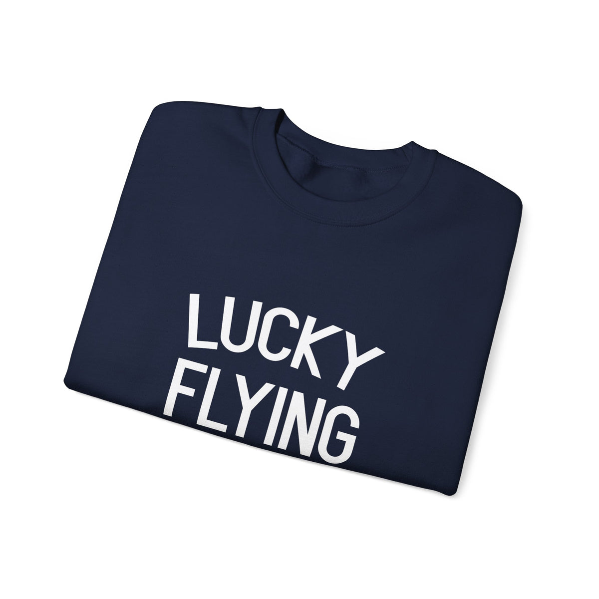 Lucky Flying Shirt  Crewneck Sweatshirt - Travel Inspiring Cozy Apparel