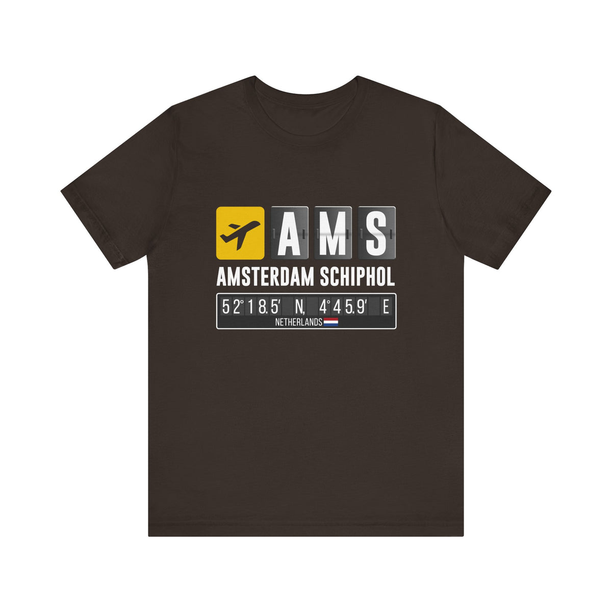 AMS Amsterdam Airport Schiphol - Unisex Jersey Tee