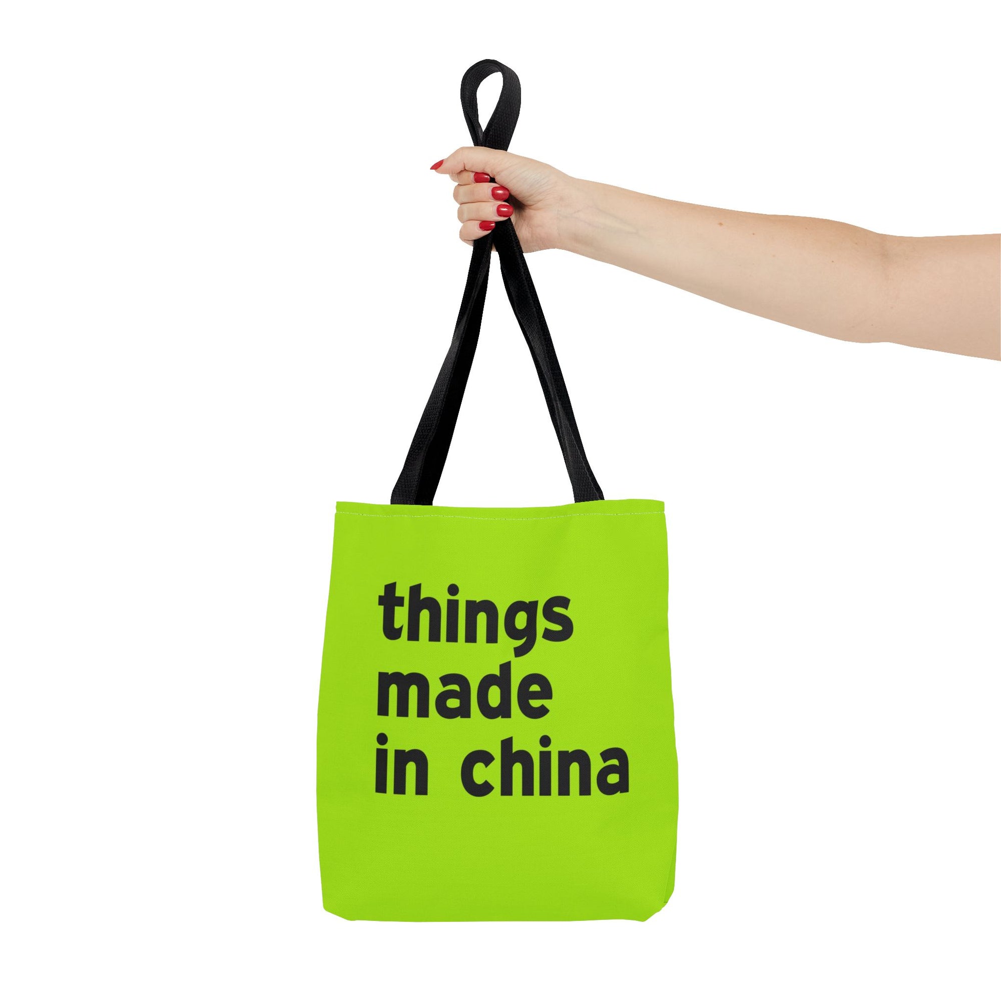 Things Made In China Tote Bag — Printed Green Travel Tote